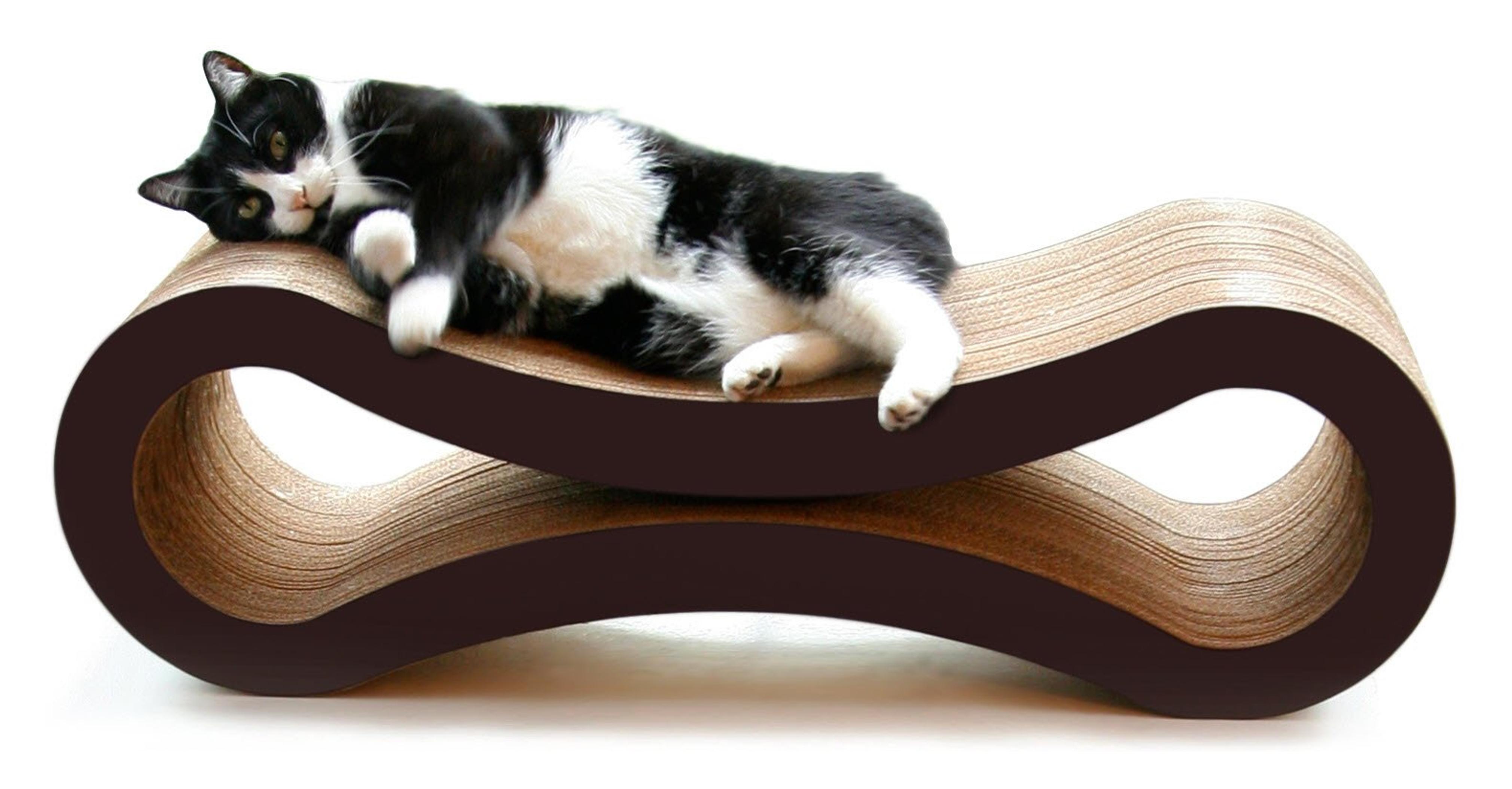 PetFusion Cat Scratcher Lounge, Walnut Brown