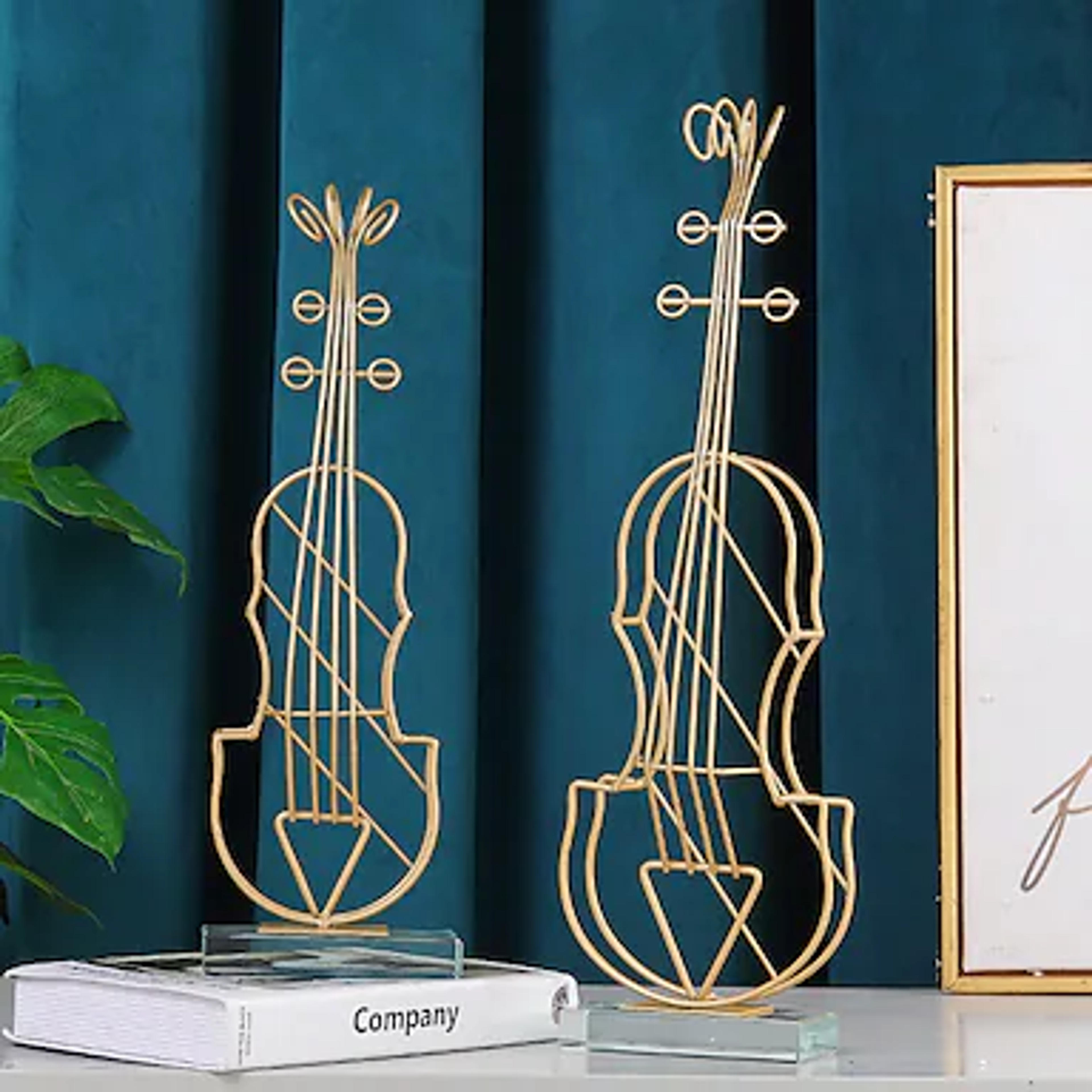 Creative Light Luxury Wrought Iron Violin Ornaments Living Room Wine Cabinet Porch Desktop Home Decoration Metal Crafts Furnishings 8952087 2022 – $22.99