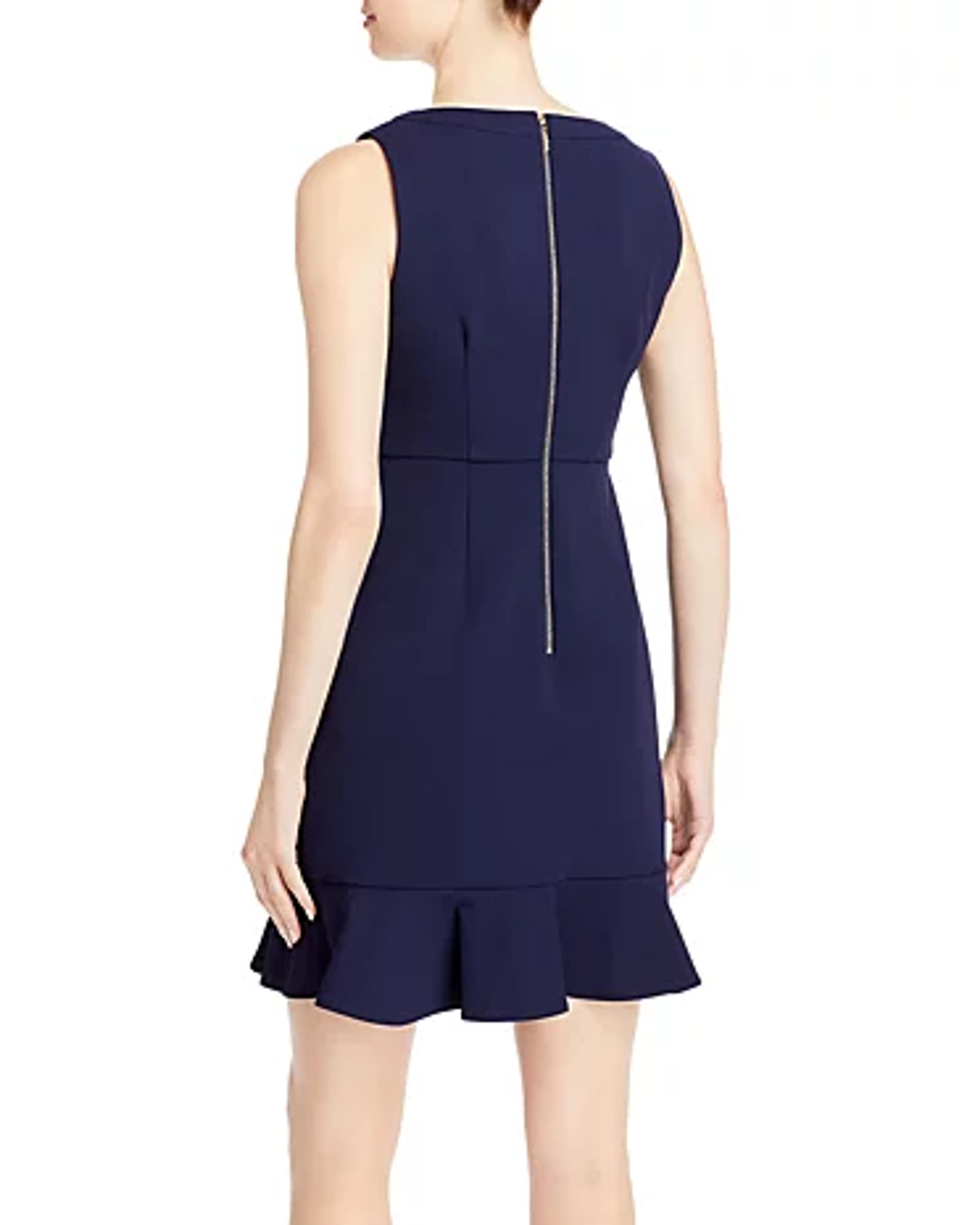 KARL LAGERFELD PARIS Scuba Crepe Dress | Bloomingdale's