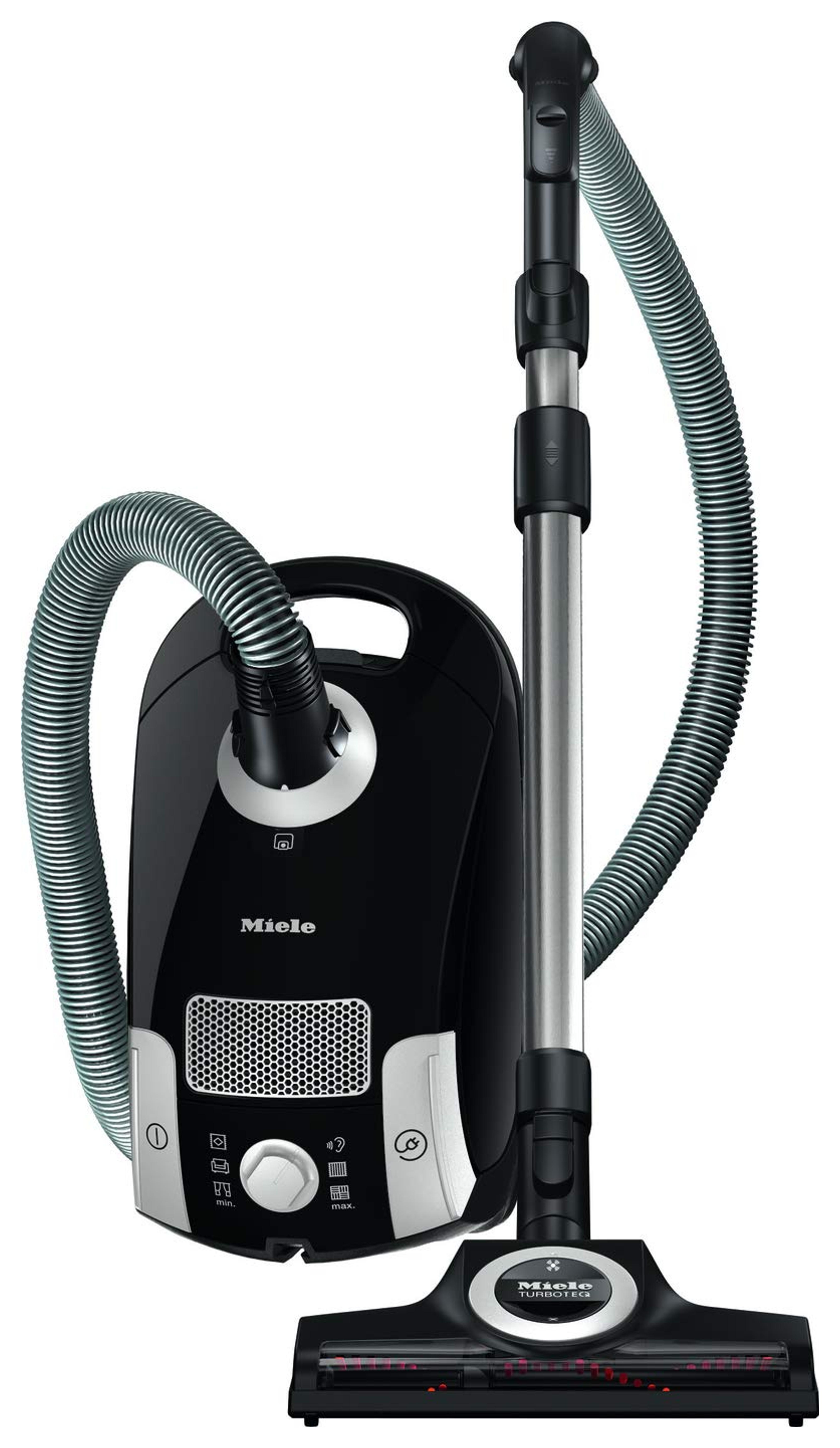 Miele Compact C1 Turbo Team Bagged Canister Vacuum, Obsidian Black Obsidian Black Compact Turbo