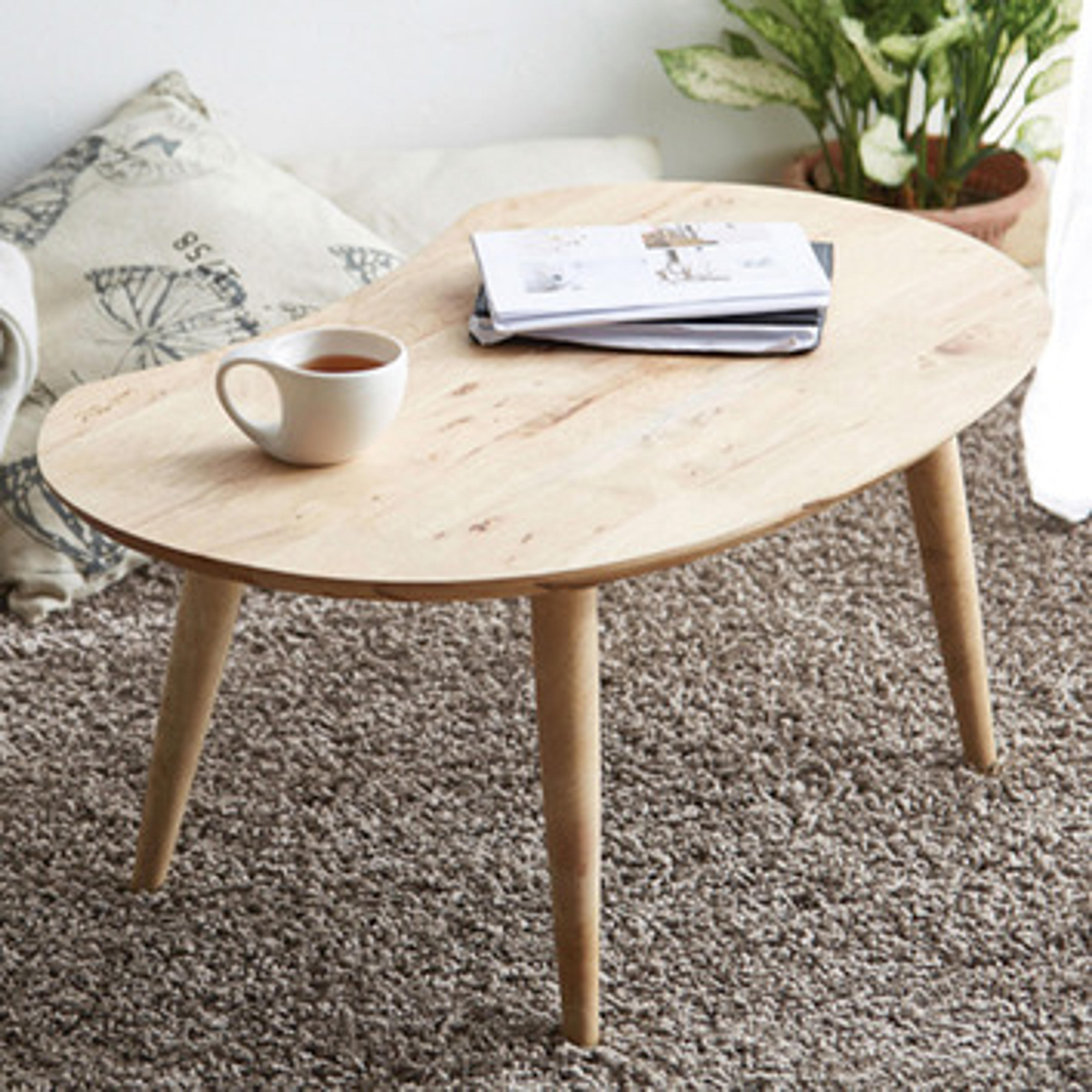 Peanut Rubberwood Coffee Table