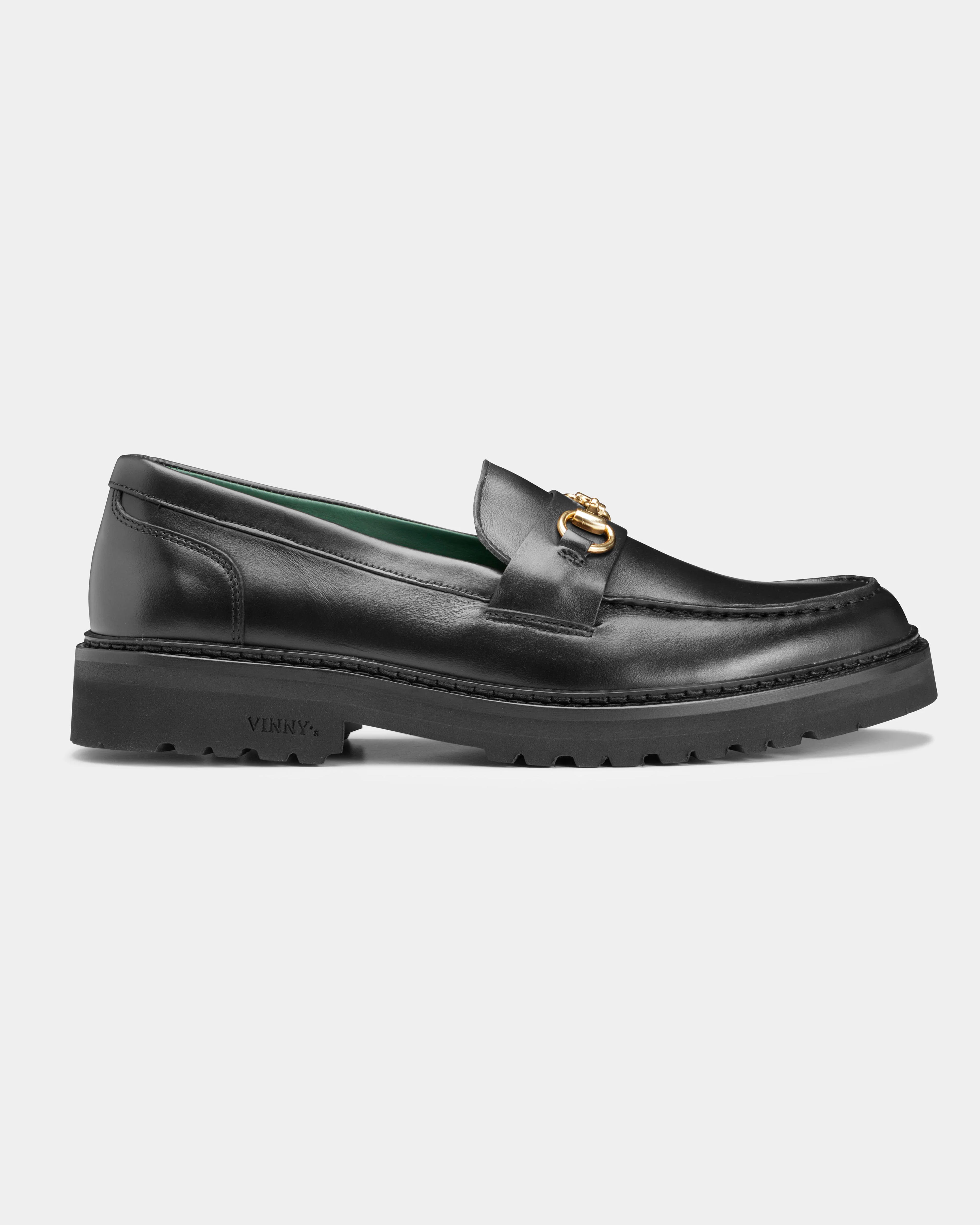 VINNY's - Men's - Le Club Snaffle Bit Loafer in Black