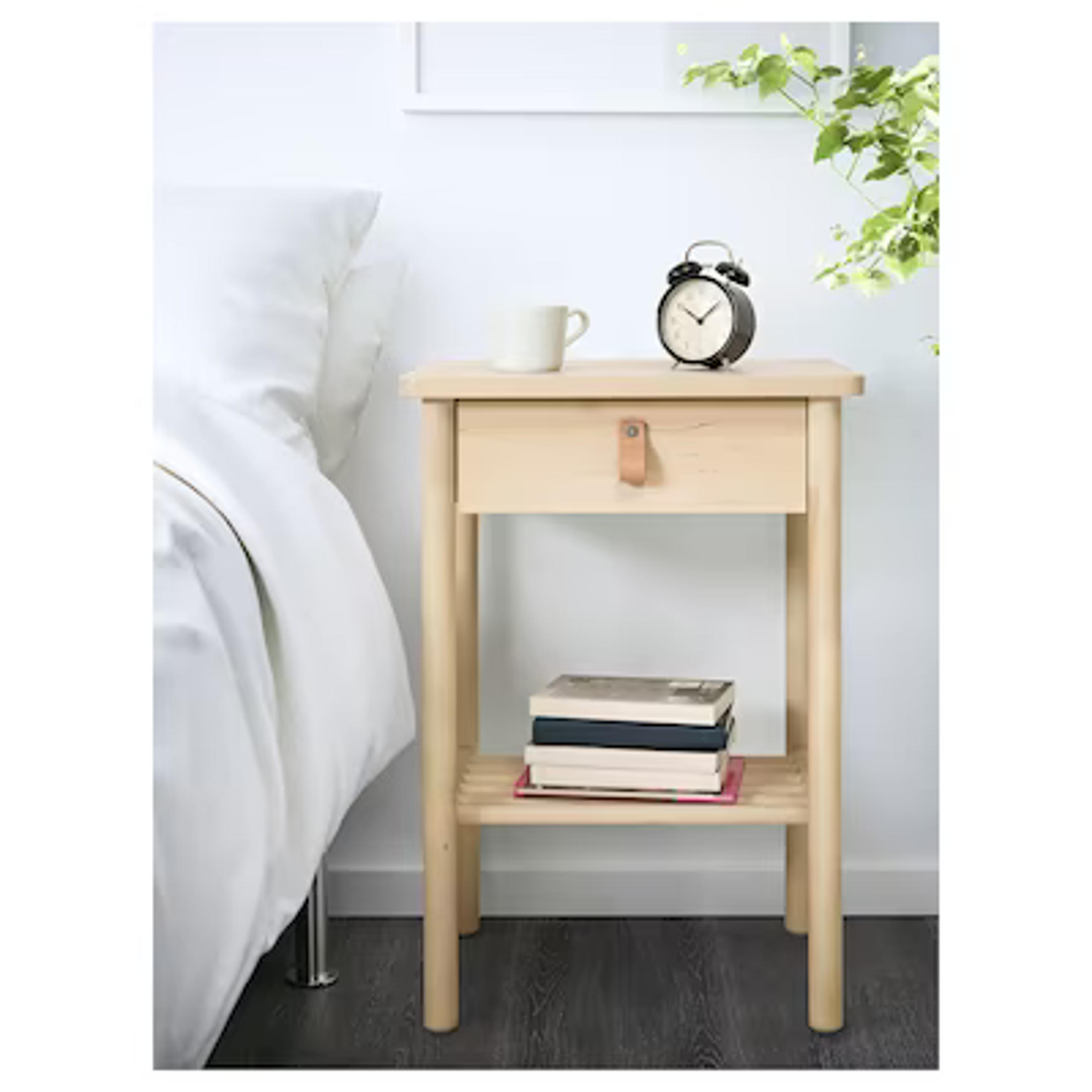 BJÖRKSNÄS Nightstand, birch, 187/8x15" - IKEA