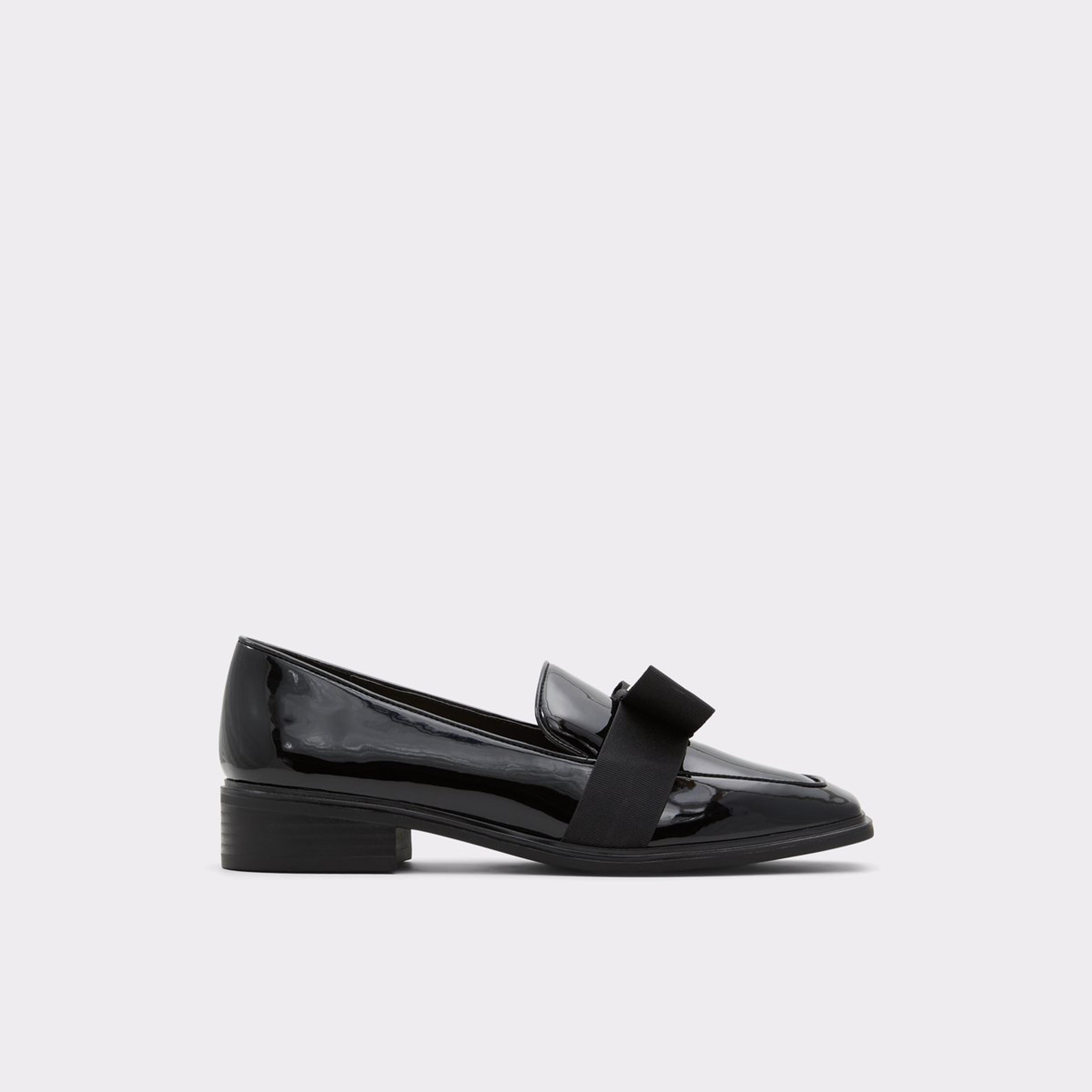 Hairalle Black Synthetic Patent Women's Loafers | ALDO US