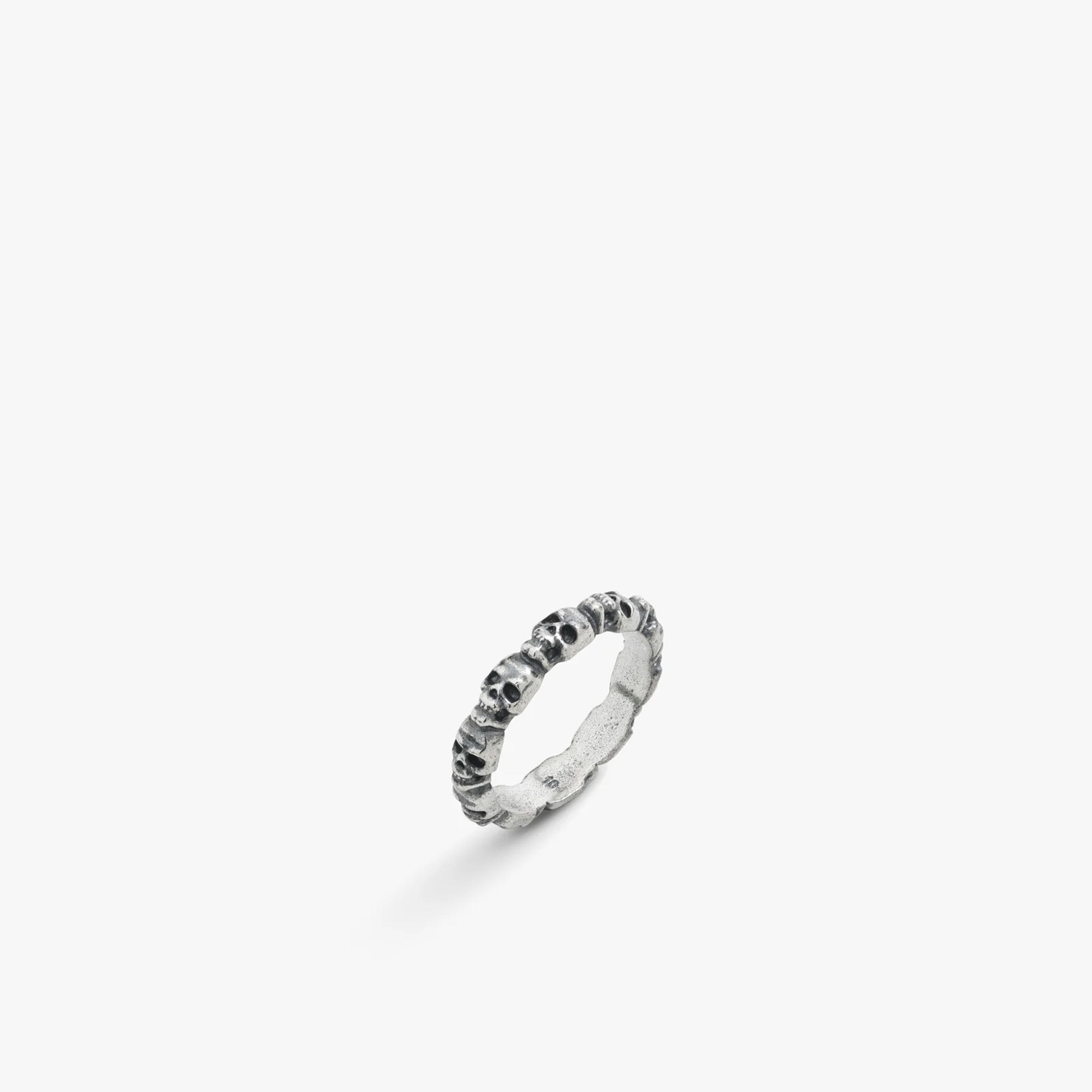 Sterling Silver Mini Skull Head Ring – Degs & Sal