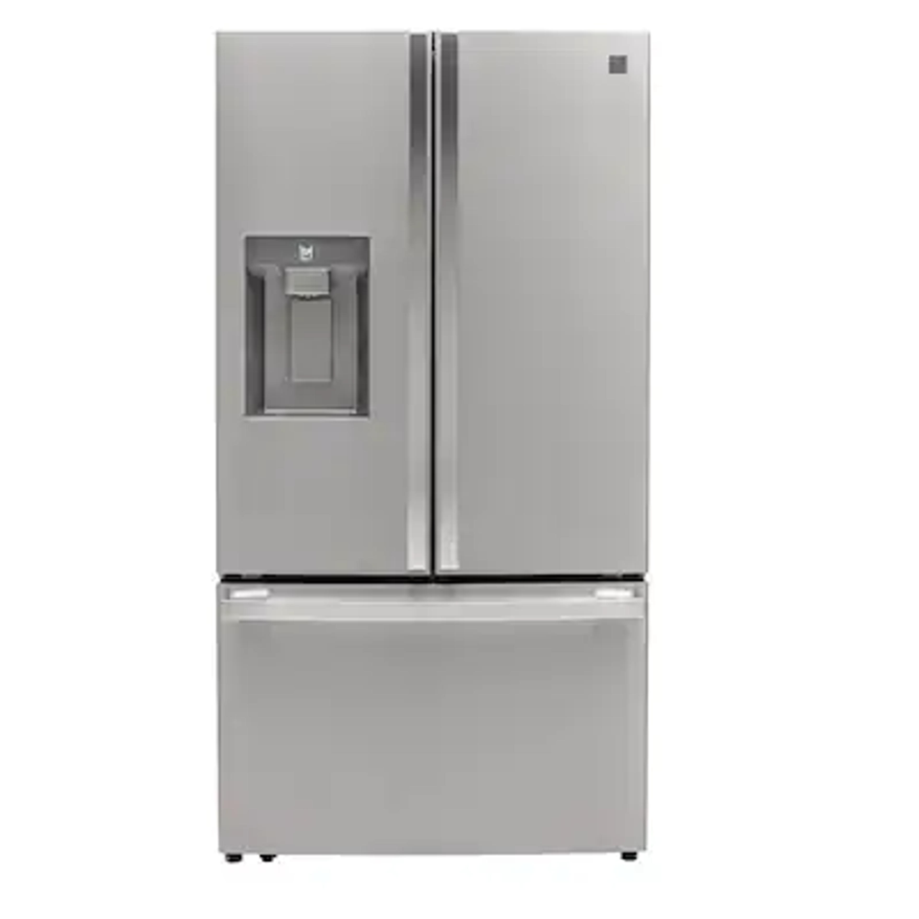 Kenmore Elite 30.6-cu ft French Door Refrigerator with Ice Maker (Finger Print Resistant Stainless Steel) ENERGY STAR in the French Door Refrigerators department at Lowes.com