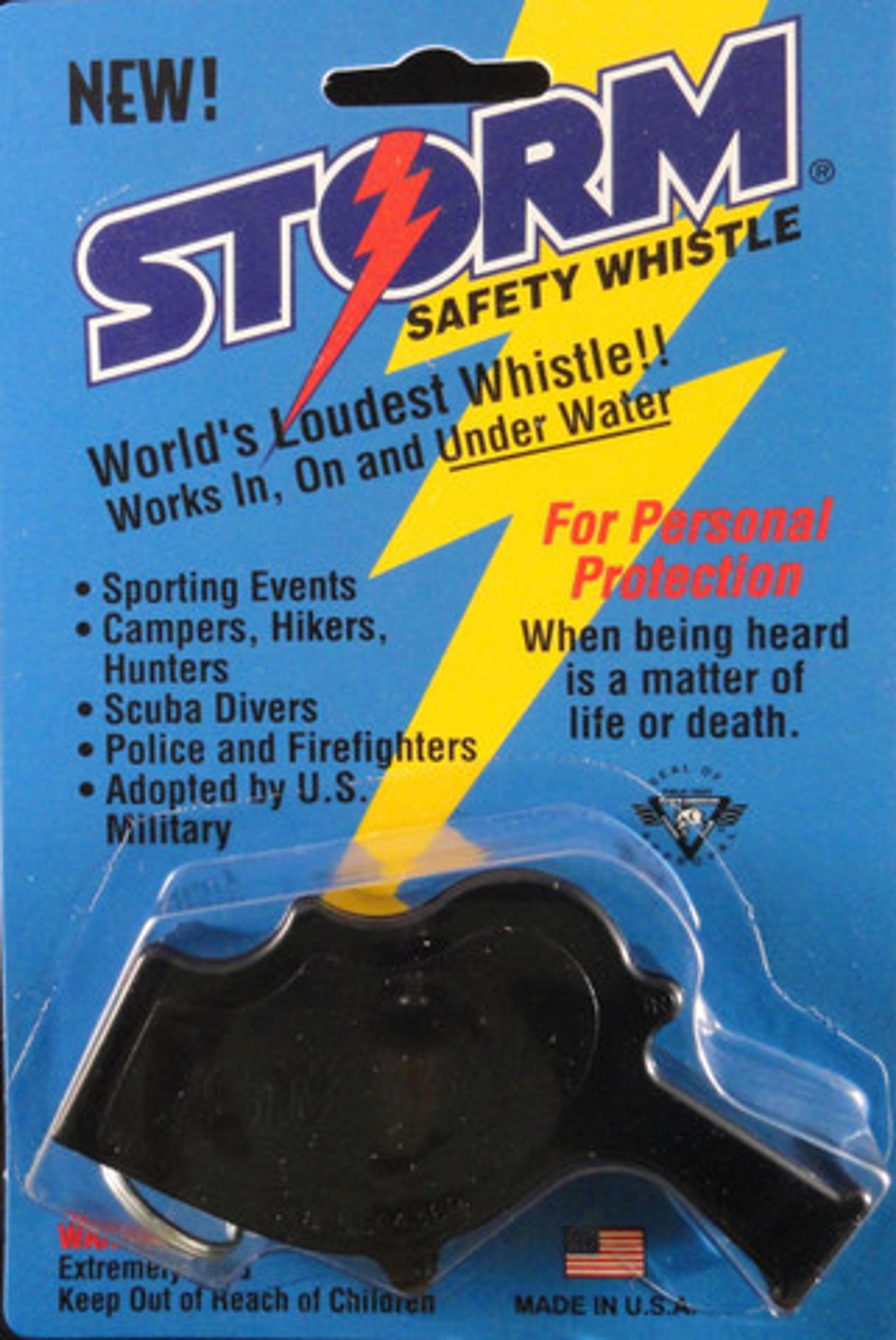 Storm Safety & Survival Whistle. The loudest whistles in the world