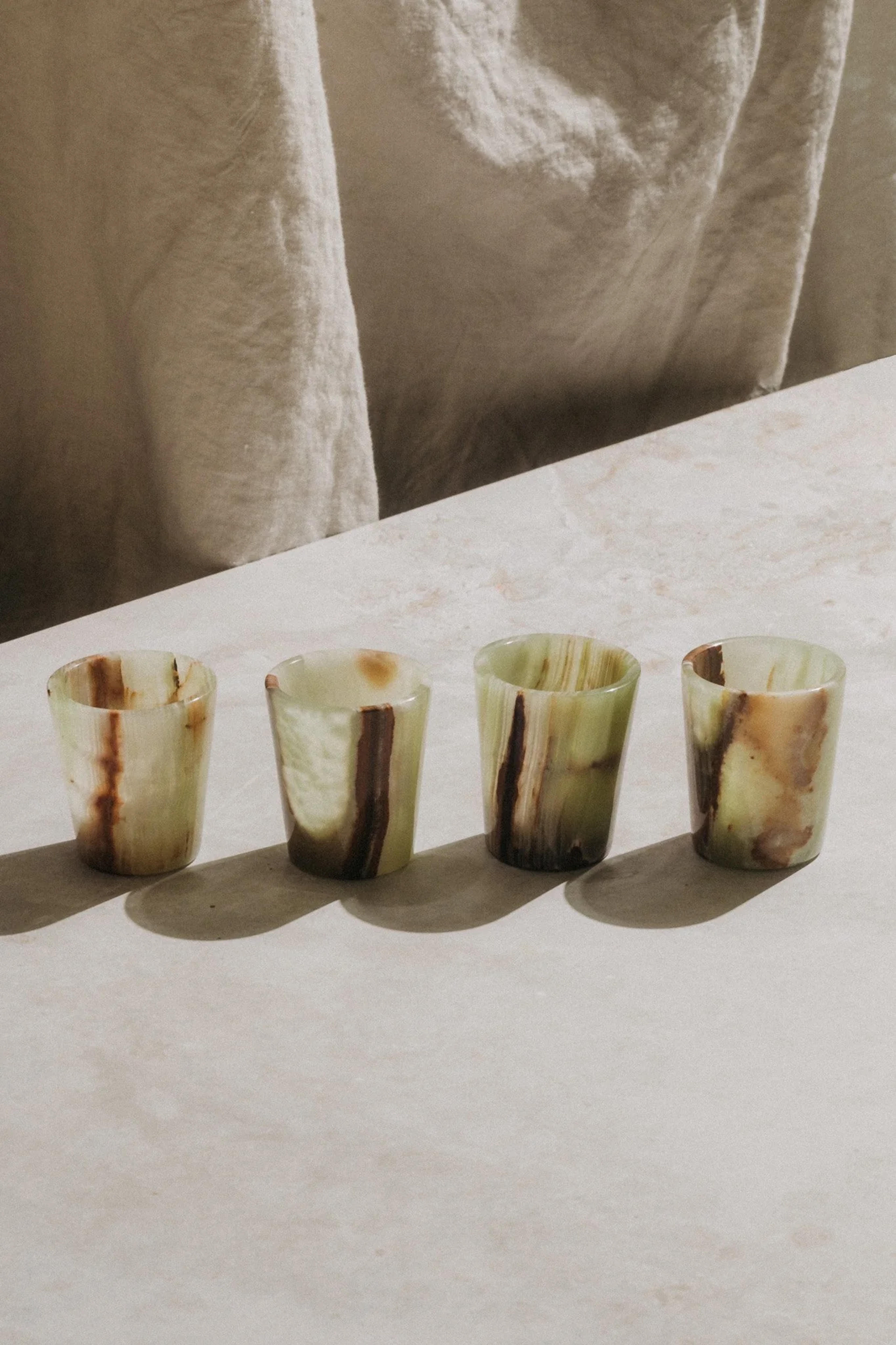 Natural Banded Onyx Mini Shot Glasses – Child of Wild