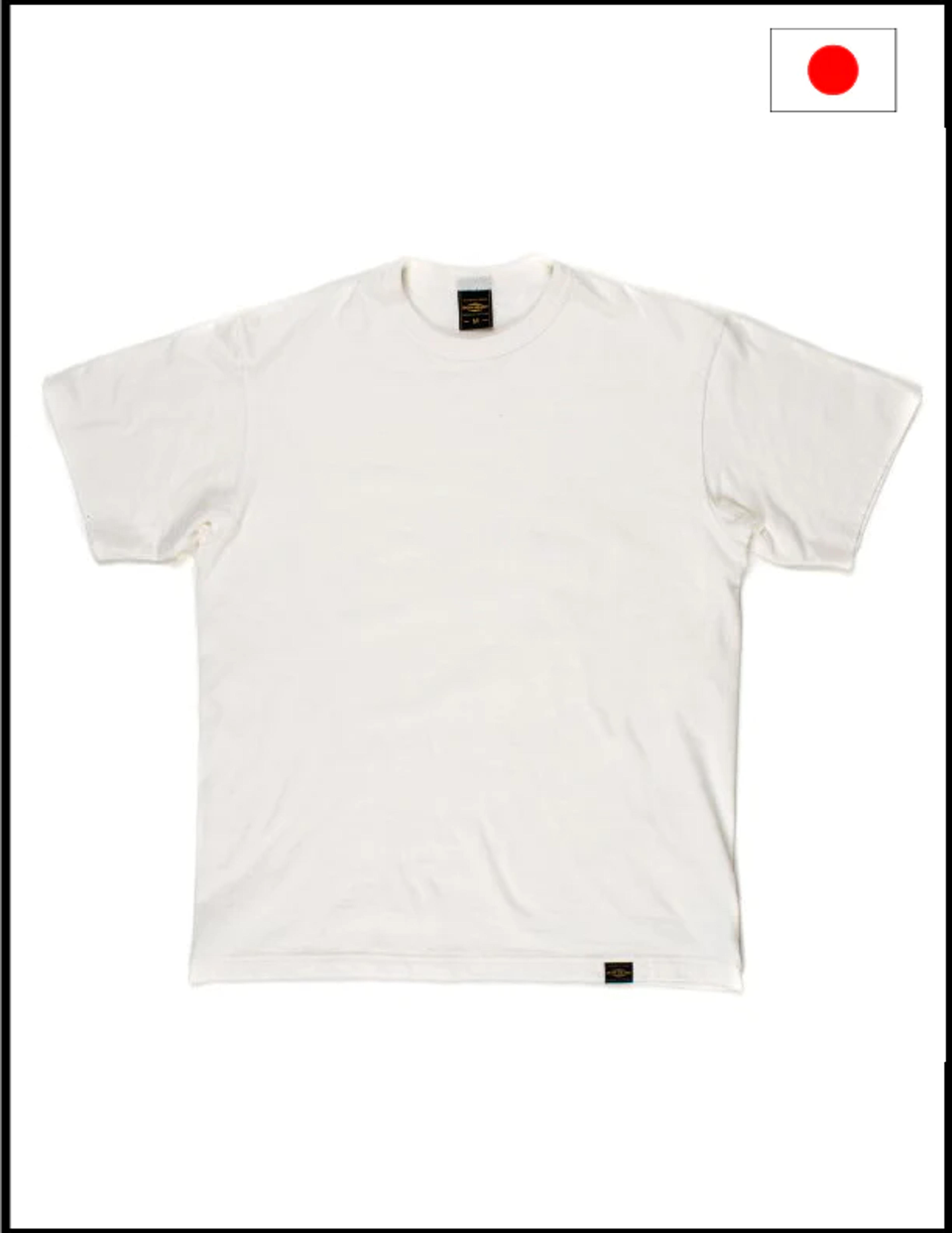 Iron Heart IHT-1610S-WHT 6.5oz Loopwheel Crew Neck T-Shirt - White - The Shop Vancouver