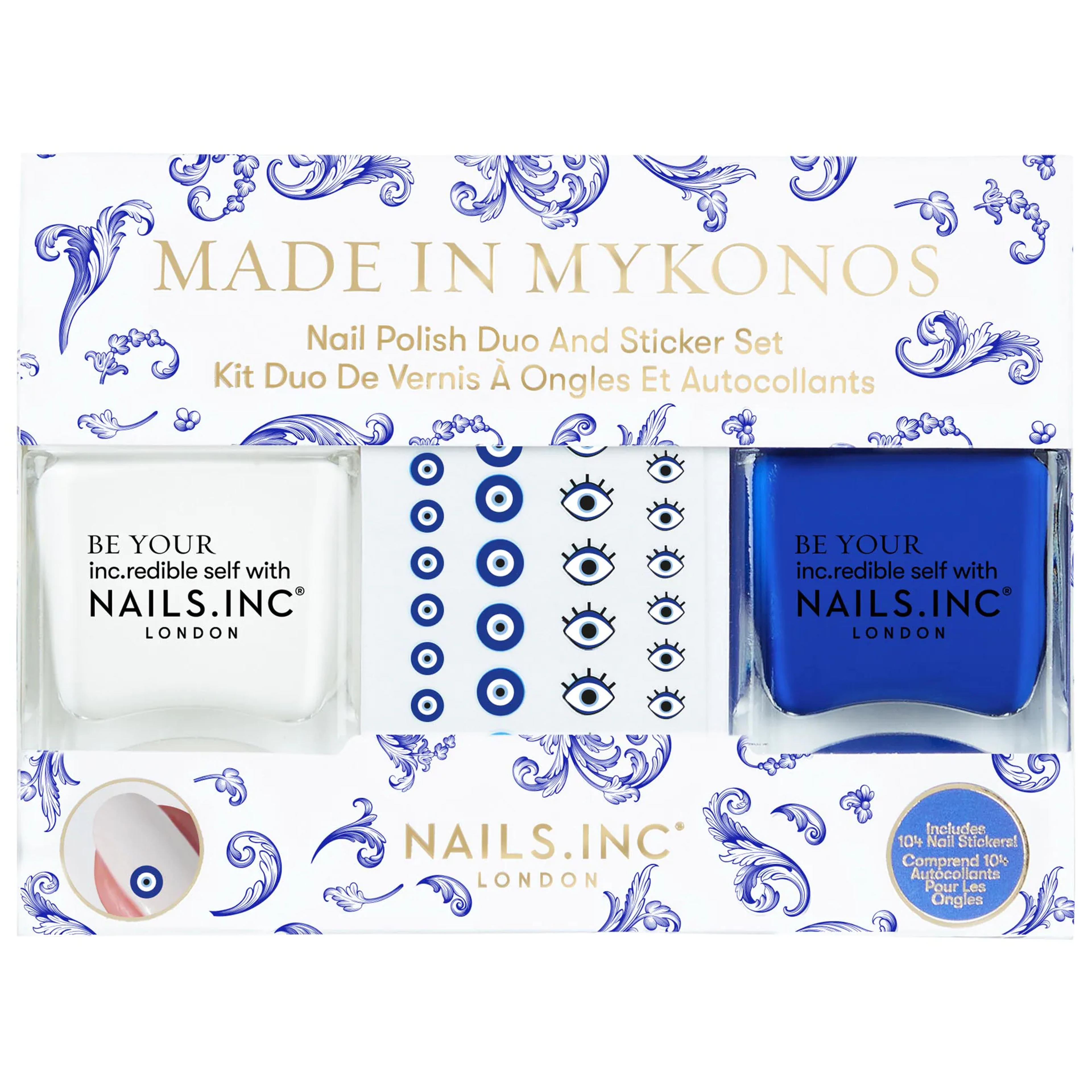 Made in Mykonos Nail Set With Stickers