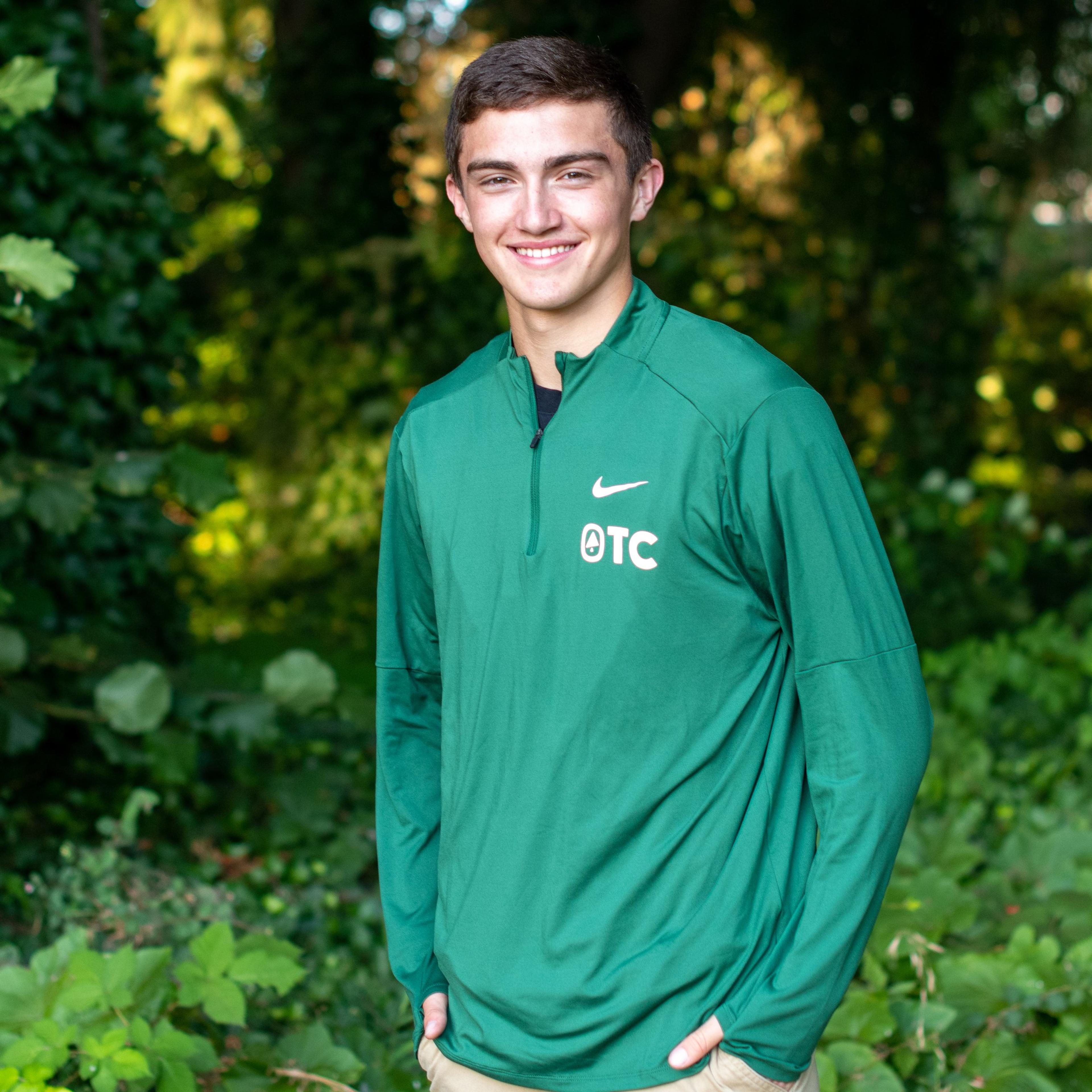 Men's Green Retro TC 1/4 Zip