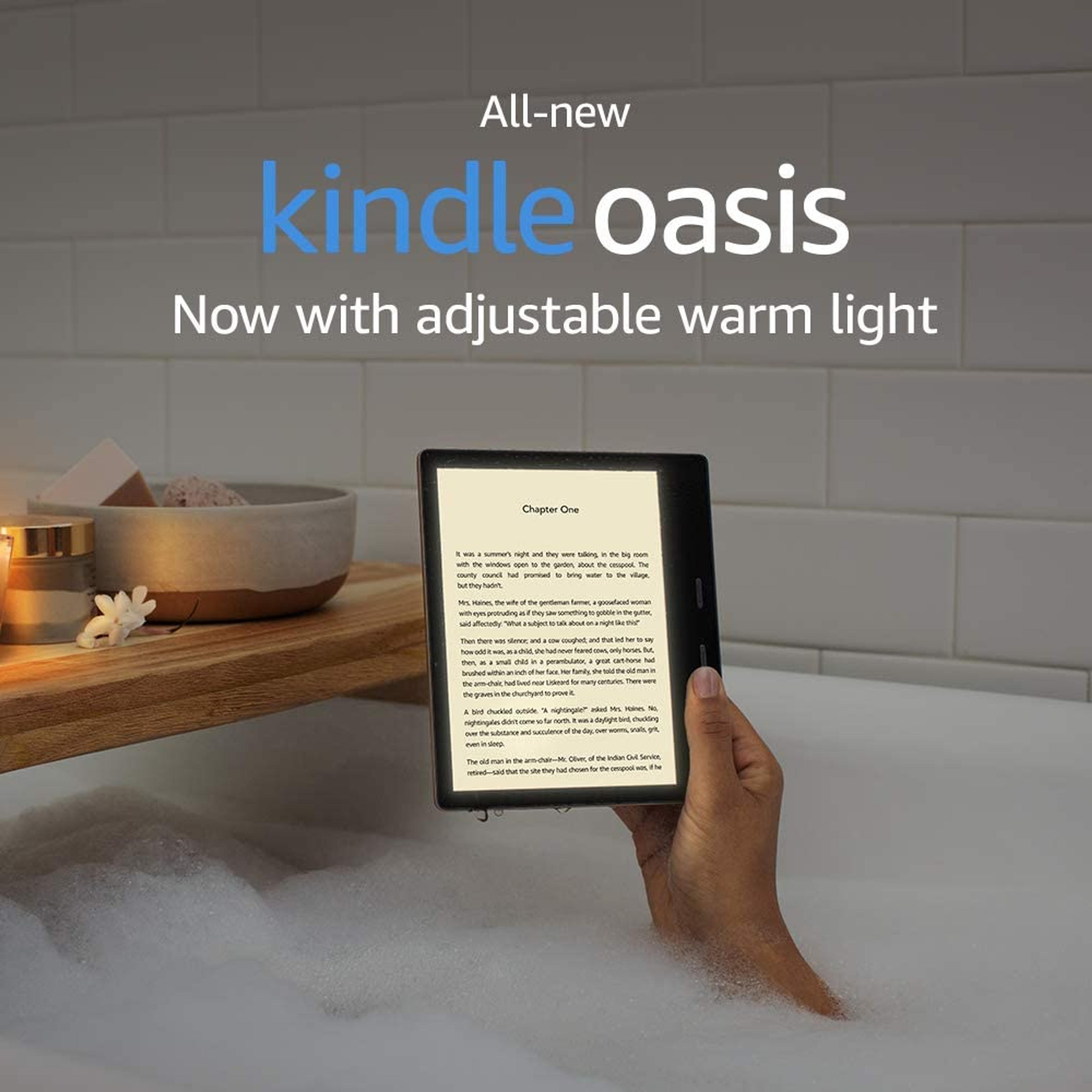 International Version – AT&T – Kindle Oasis - Now with adjustable warm light - 32 GB, Graphite - Free 4G LTE + Wi-Fi