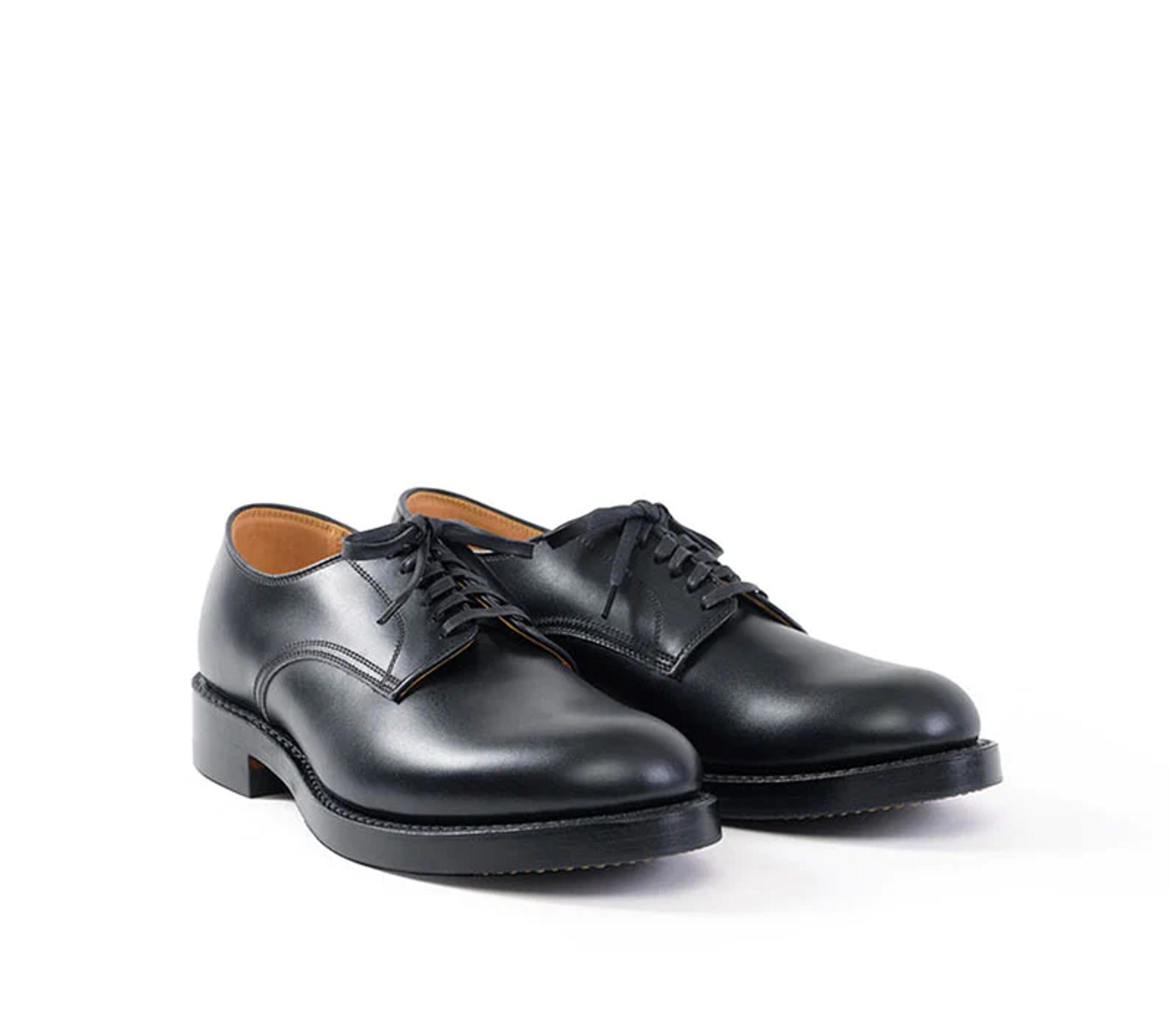 USN LOW QUARTER SHOES / FRENCH CALFSKIN BLACK – John Lofgren Bootmaker