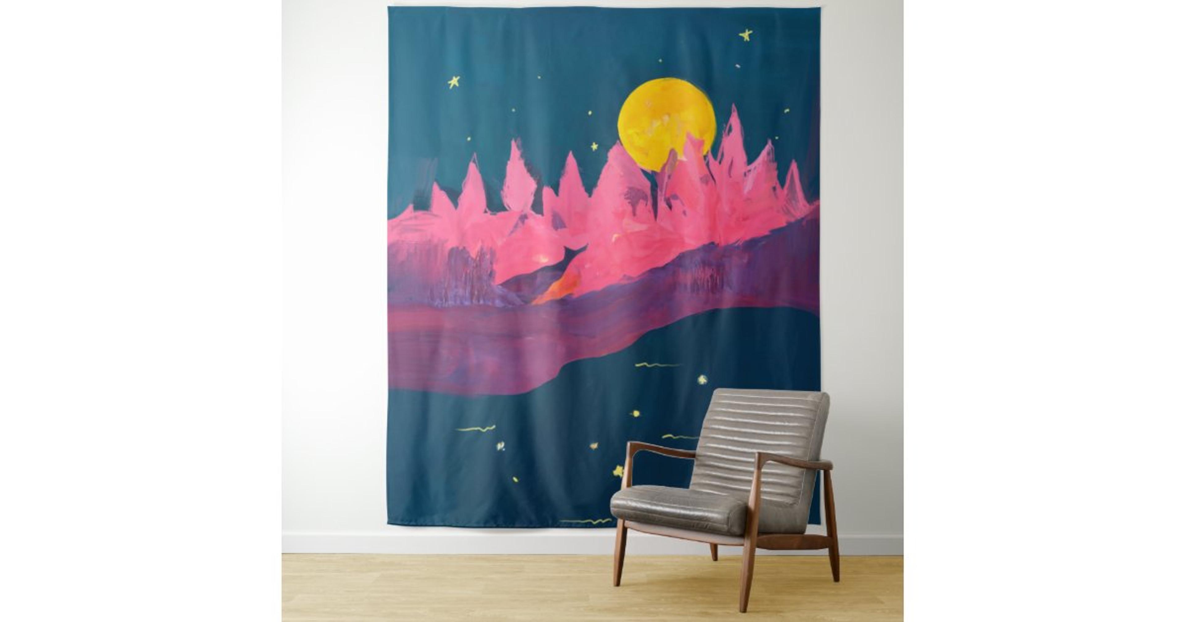 colorful dorm room art by Morgan Harper Nichols Tapestry