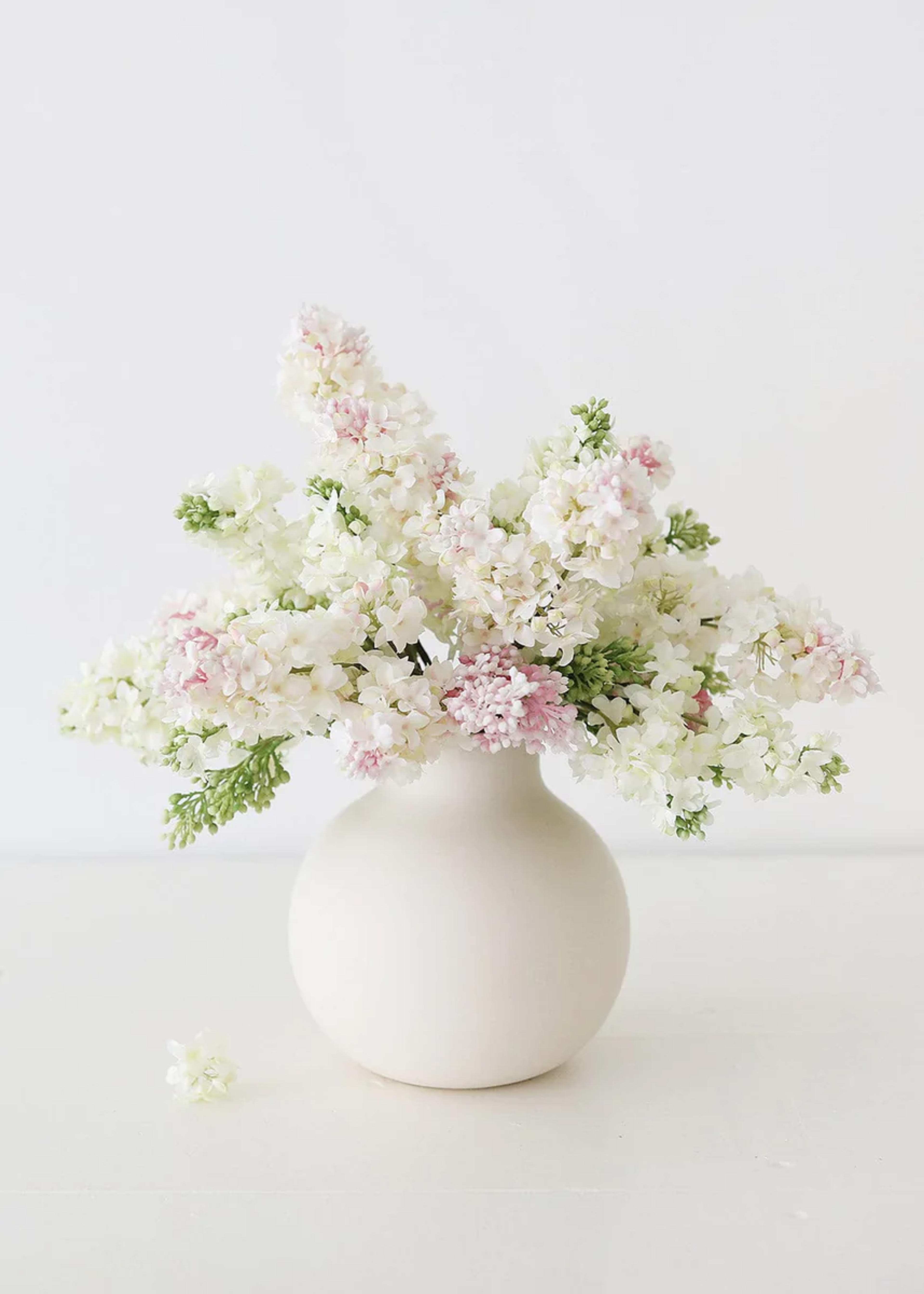 Ceramic Round Vase in White | Beautiful Vases for Home Decor | Afloral – Afloral.com