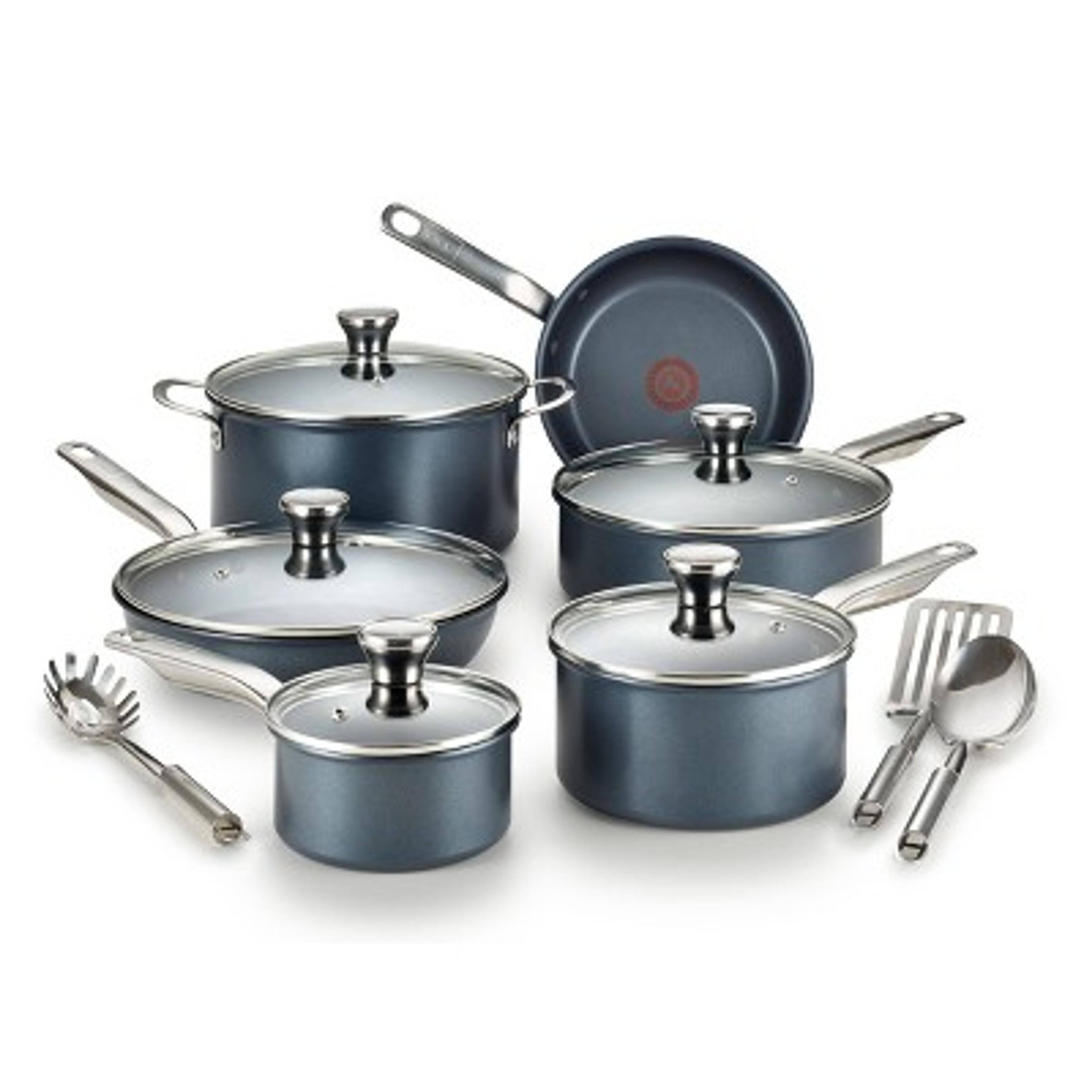 T-fal Endurance Collection Platinum Nonstick 14pc Cookware Set : Target