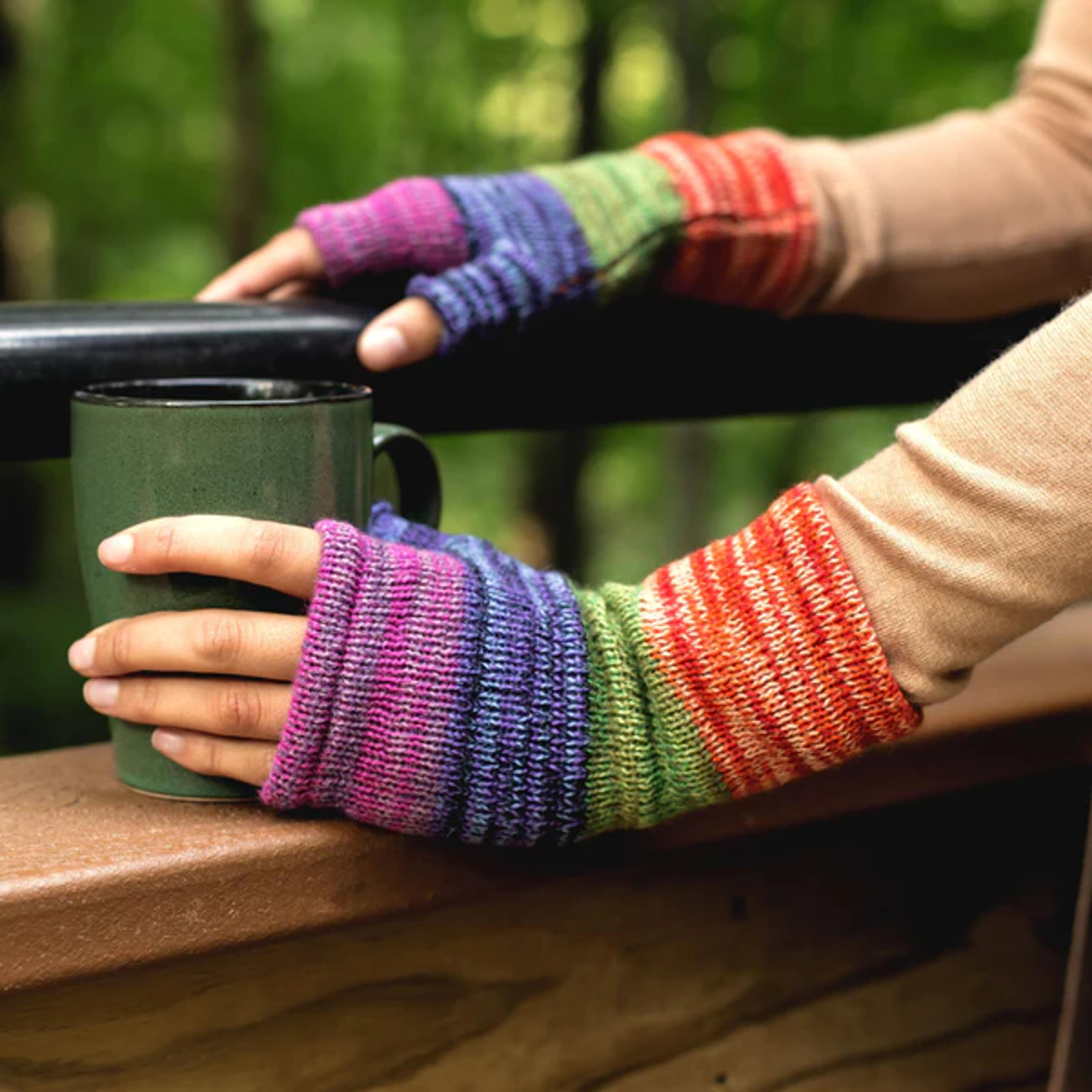 Alpaca Fingerless Mittens