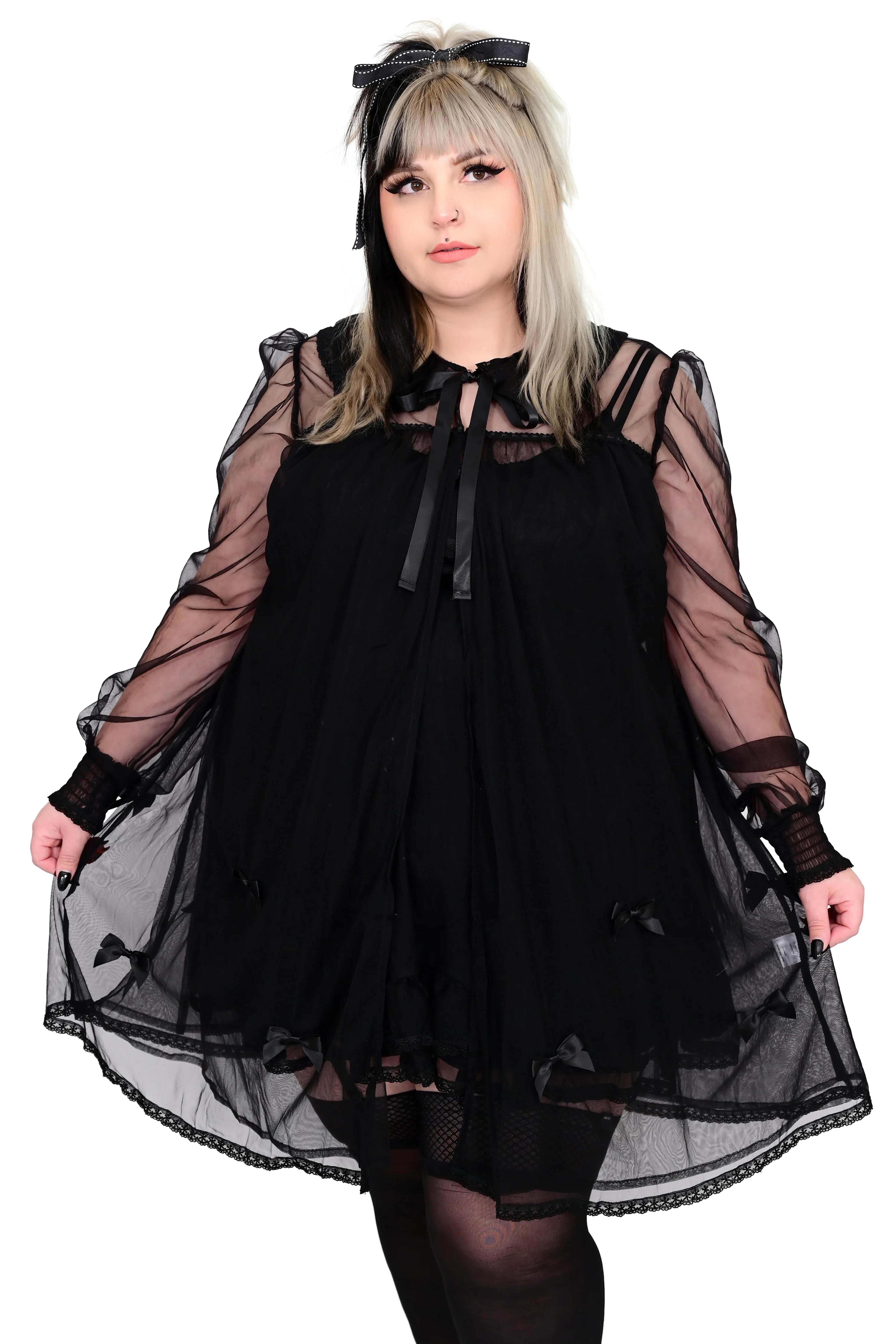 Powder Room Peignoir - Black - XS & Sm left! | My Violet