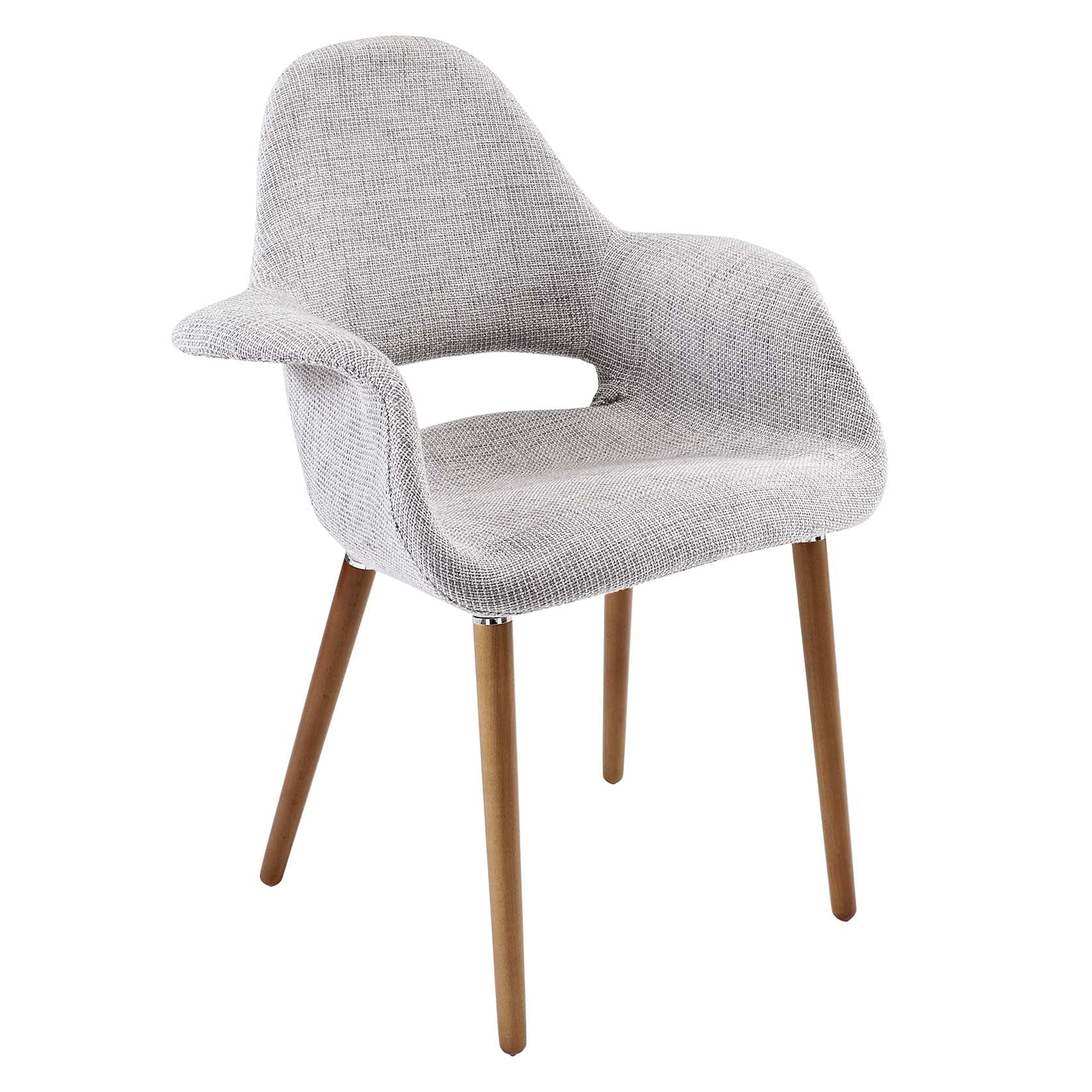 LexMod Aegis Accent Chair, Light Gray