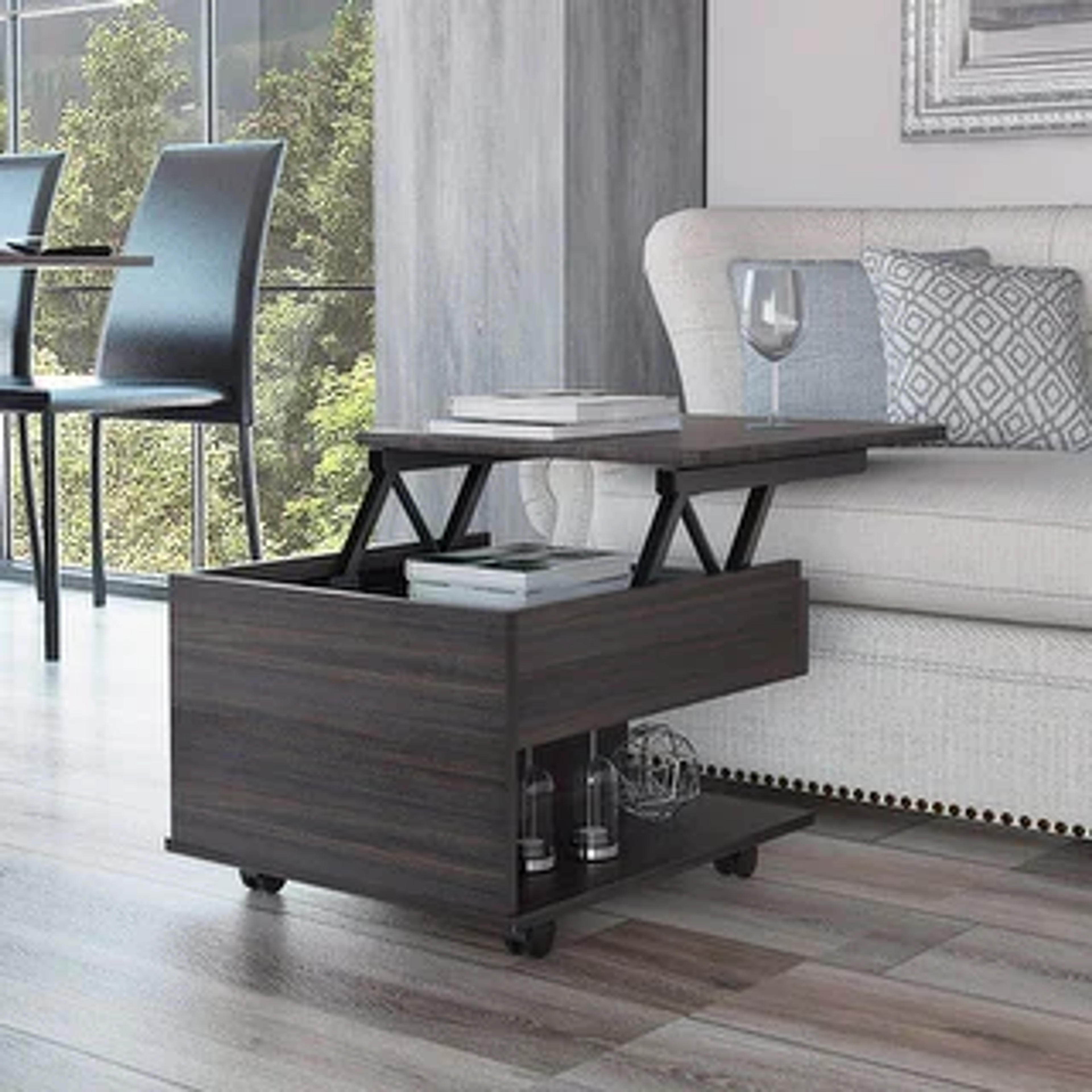 Tuhome Luanda Lift-top Rolling Coffee Table - On Sale - Overstock - 28493251