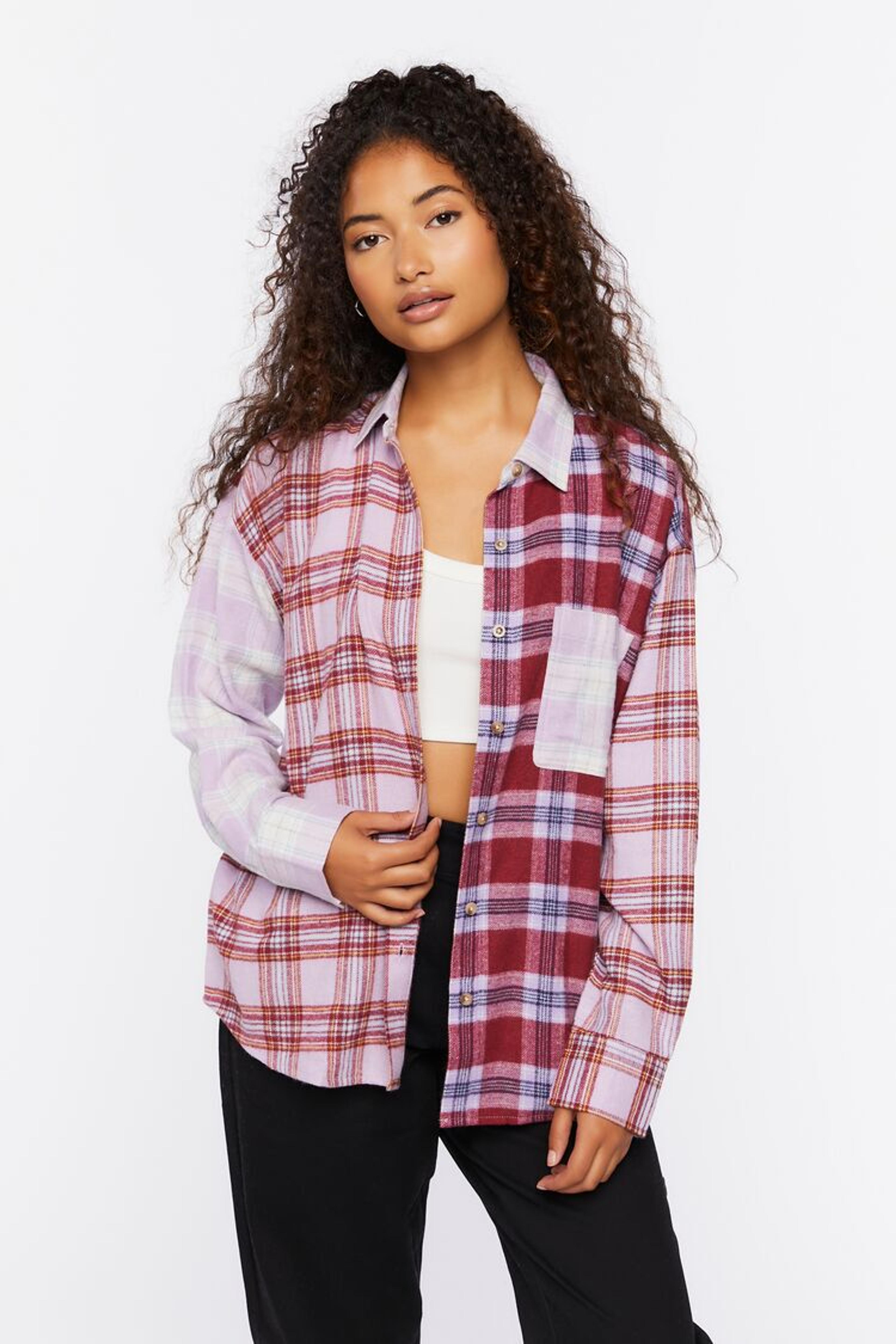 Reworked Plaid Flannel Shirt