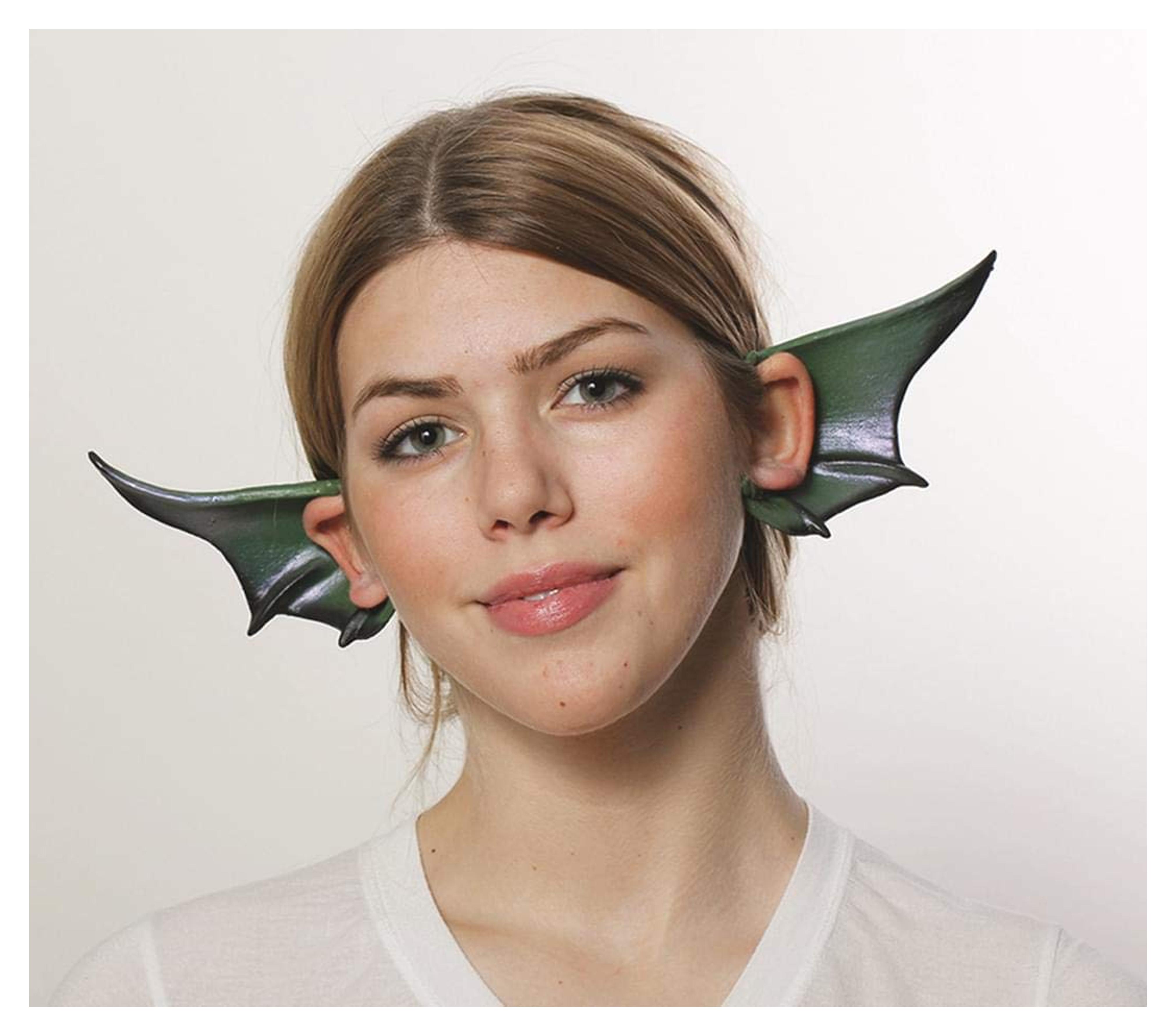 HMS Winged Dragon Gargoyle Cosplay Flexi Ears Costume Accessory, Green