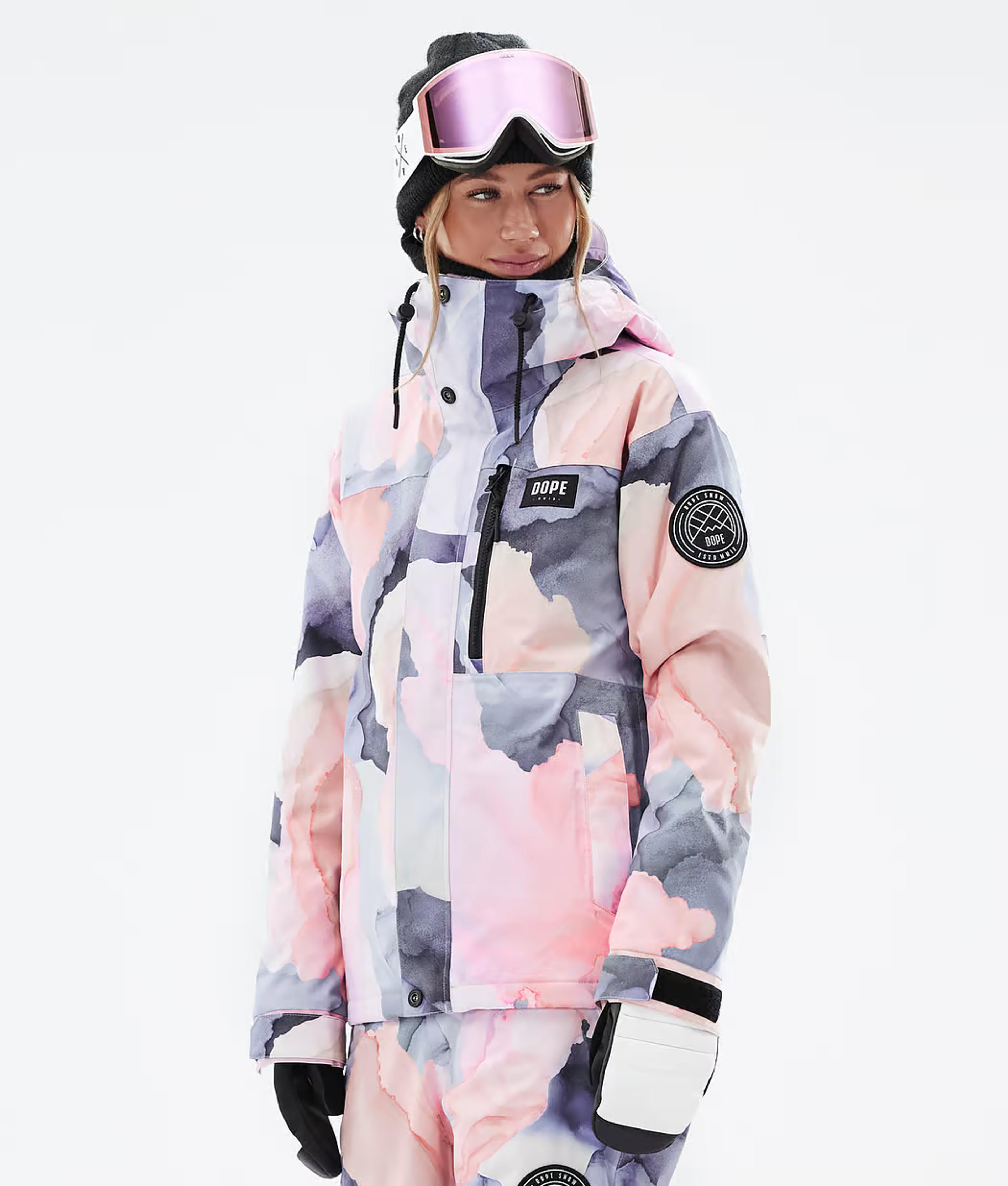 Dope Blizzard W Full Zip Women's Snowboard Jacket Blot Peach | Dopesnow.com