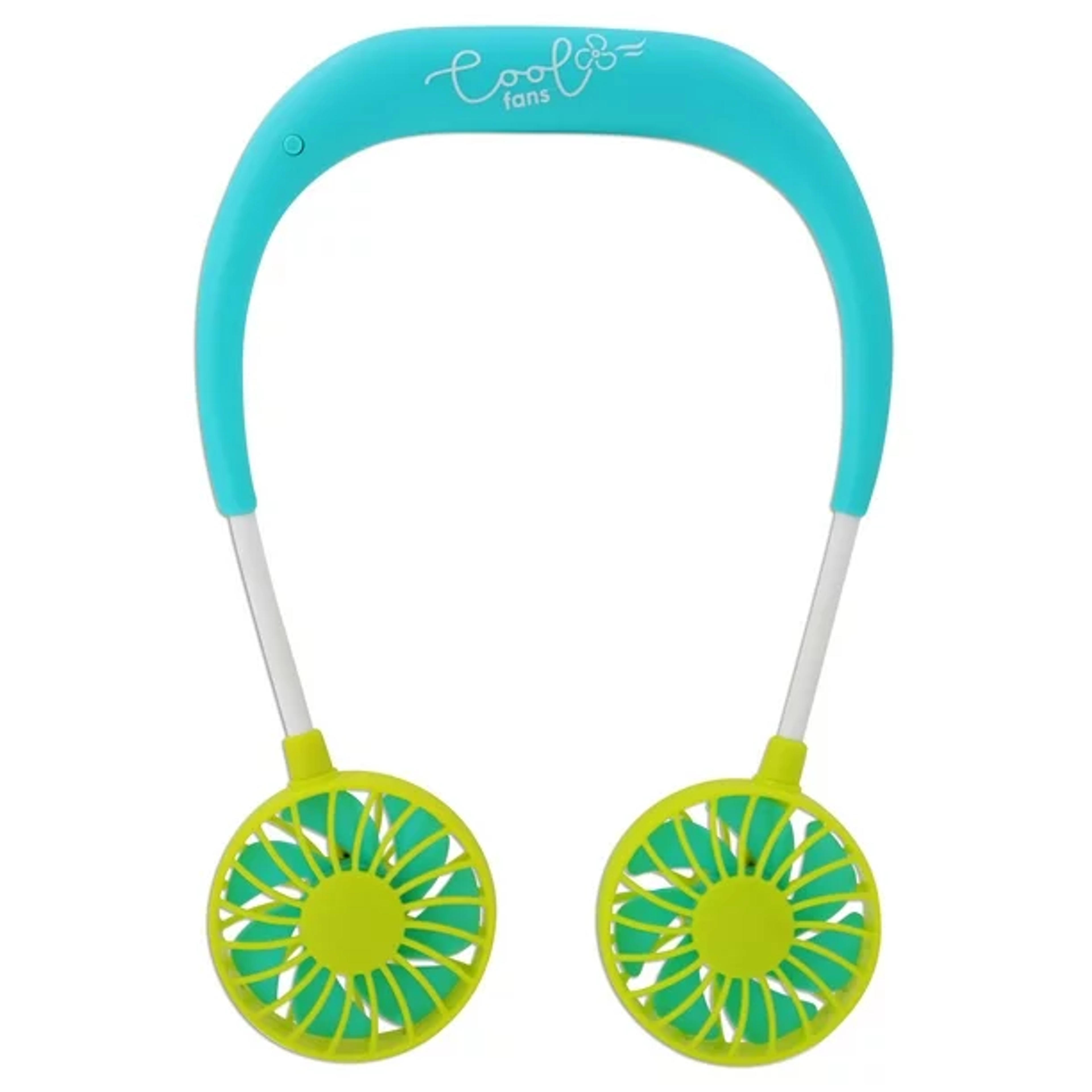 Banzai Wearable Green 3-Speed Neck Fan, Rechargeable USB, Ages 14 & Up, Unisex - Walmart.com