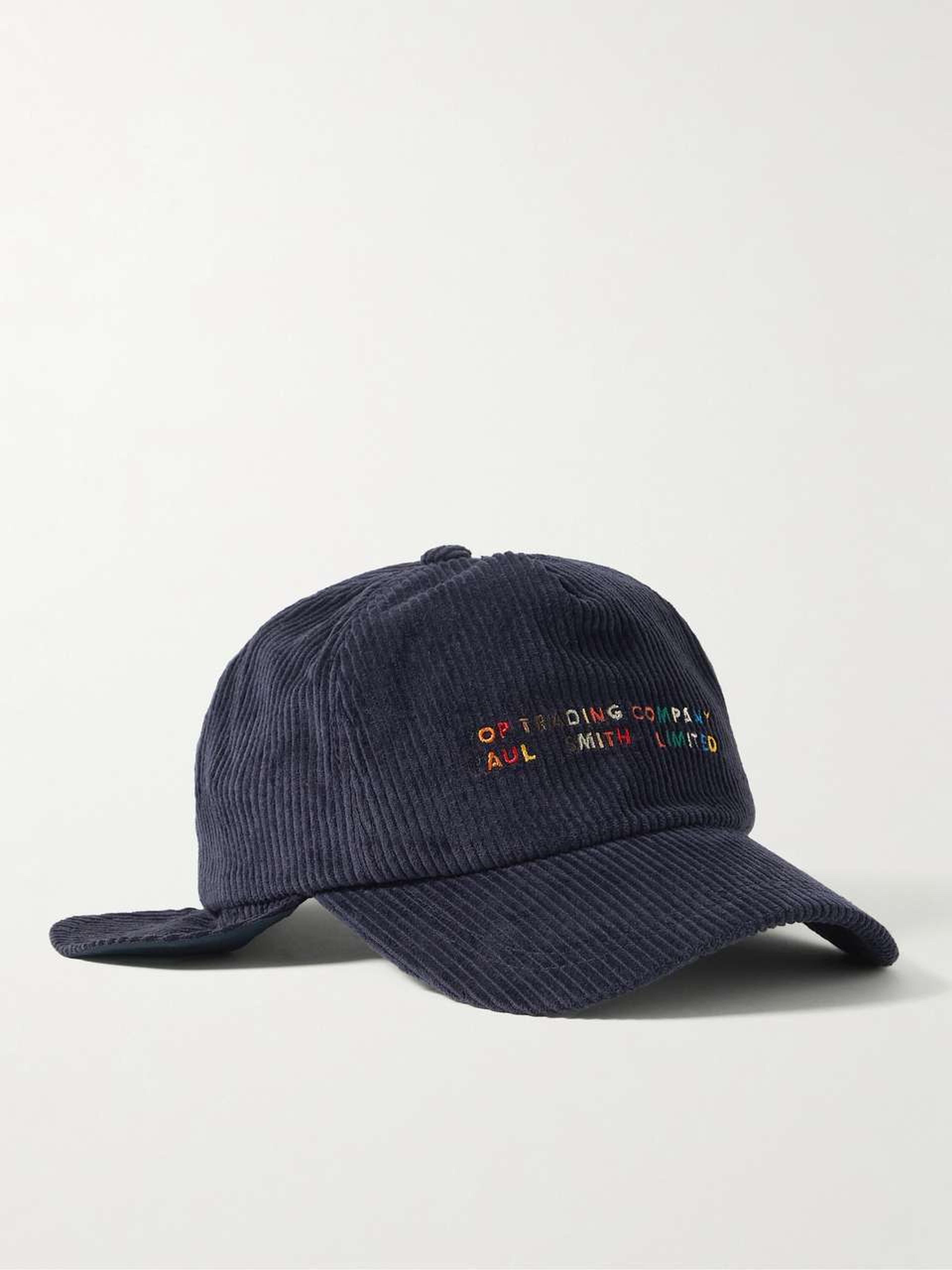 POP TRADING COMPANY + Paul Smith Logo-Embroidered Cotton-Corduroy Baseball Cap for Men | MR PORTER