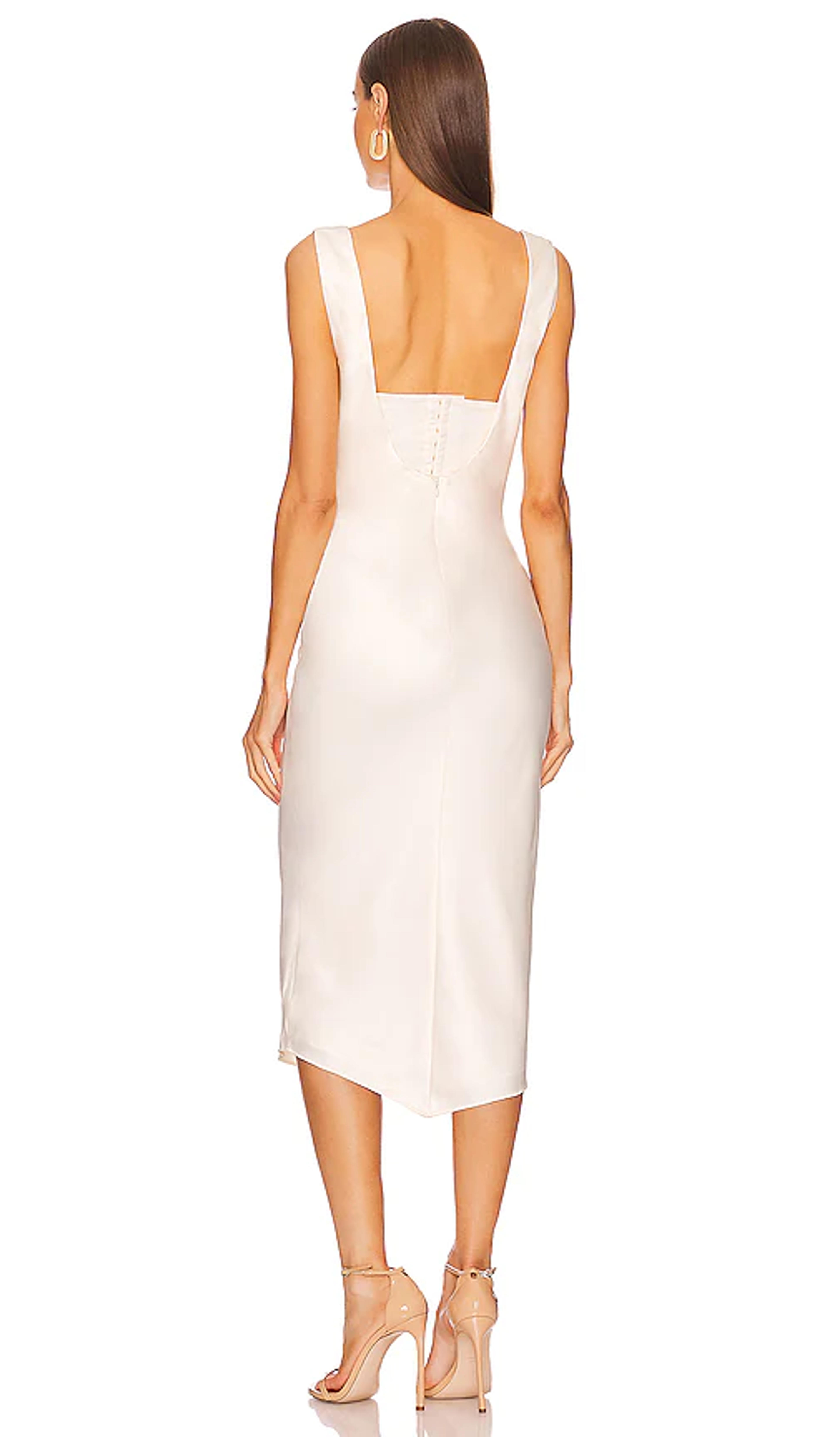 Michael Costello x REVOLVE Kylen Midi Dress in Ivory | REVOLVE