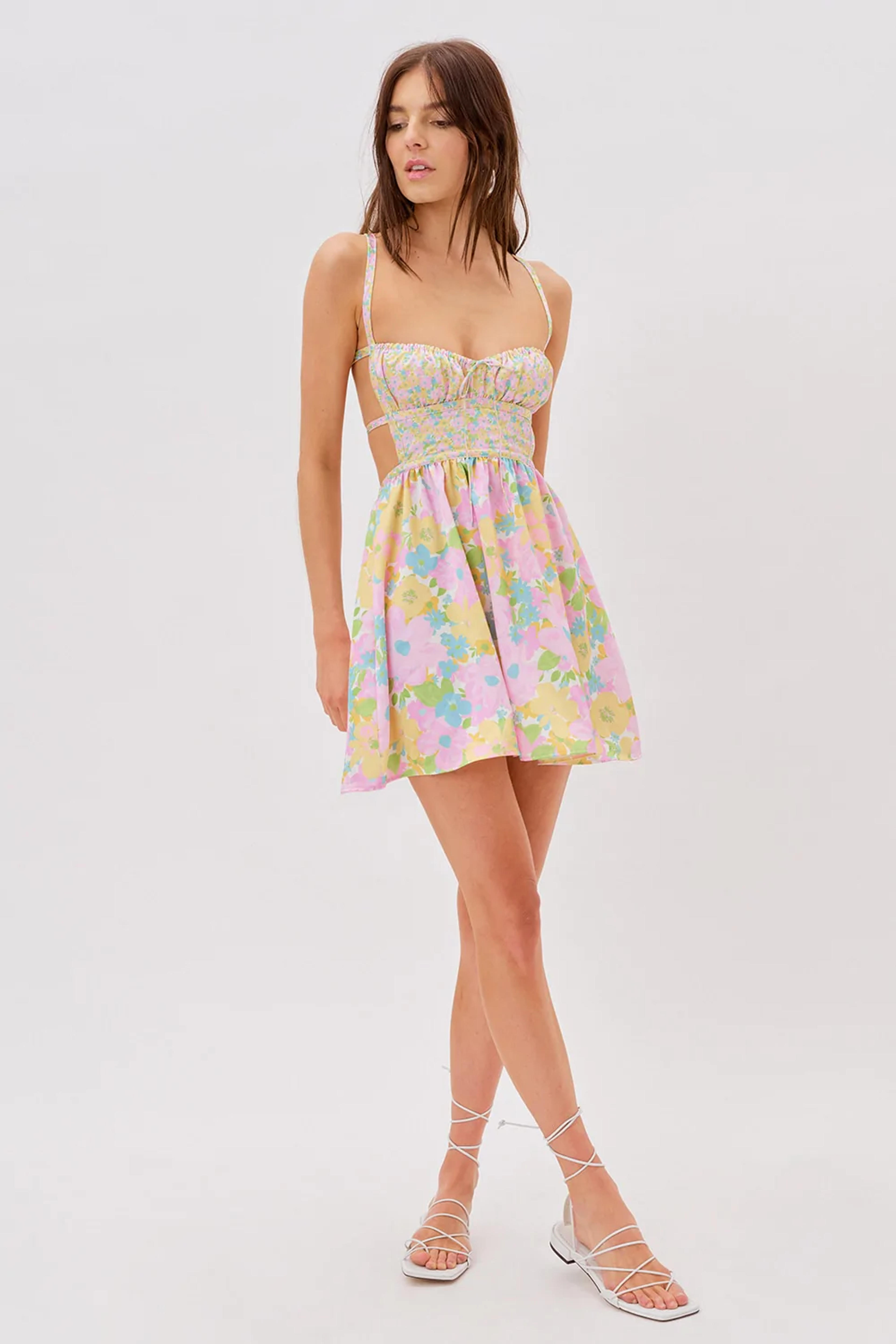Emily Backless Dress - S / Pink