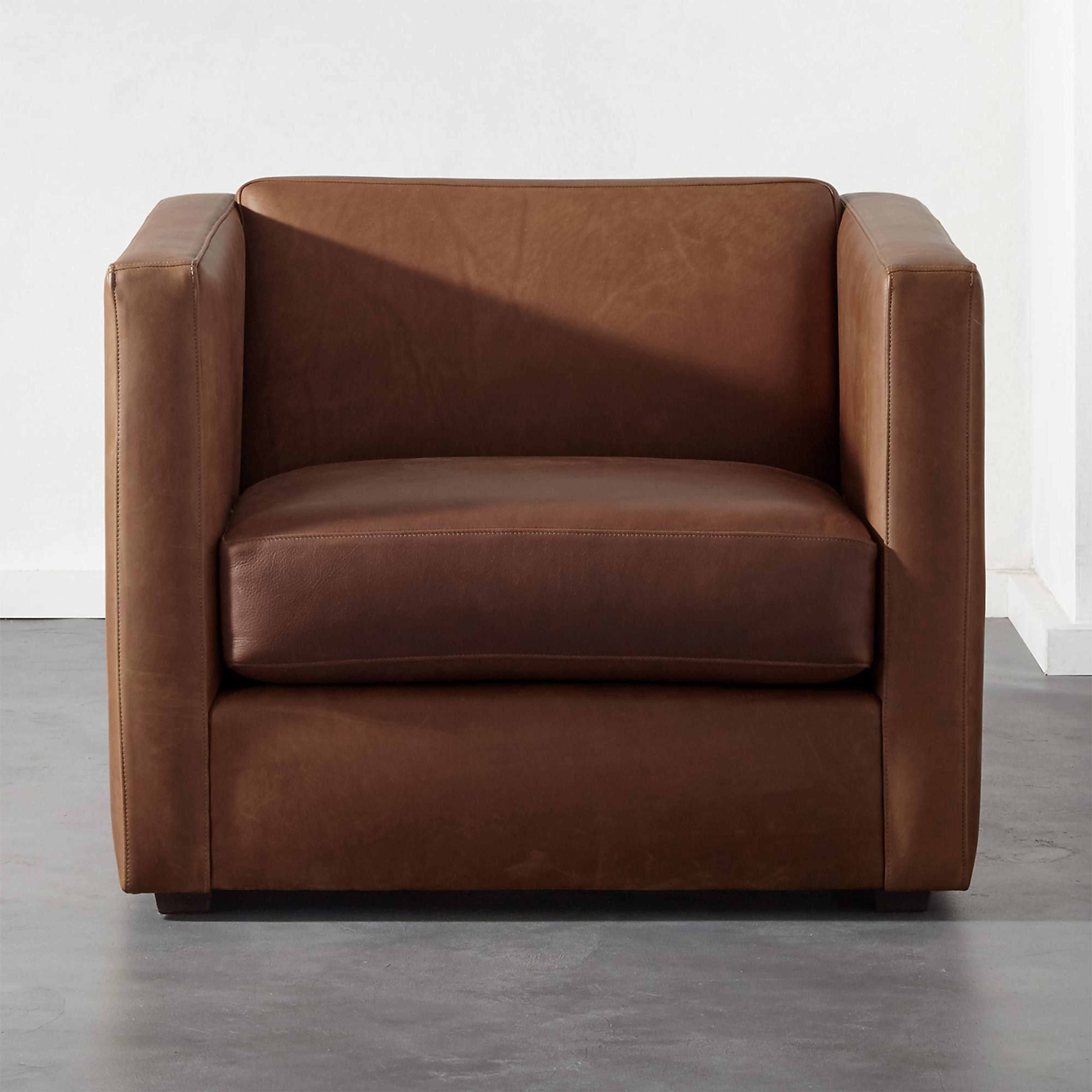 Club Leather Chair + Reviews | CB2