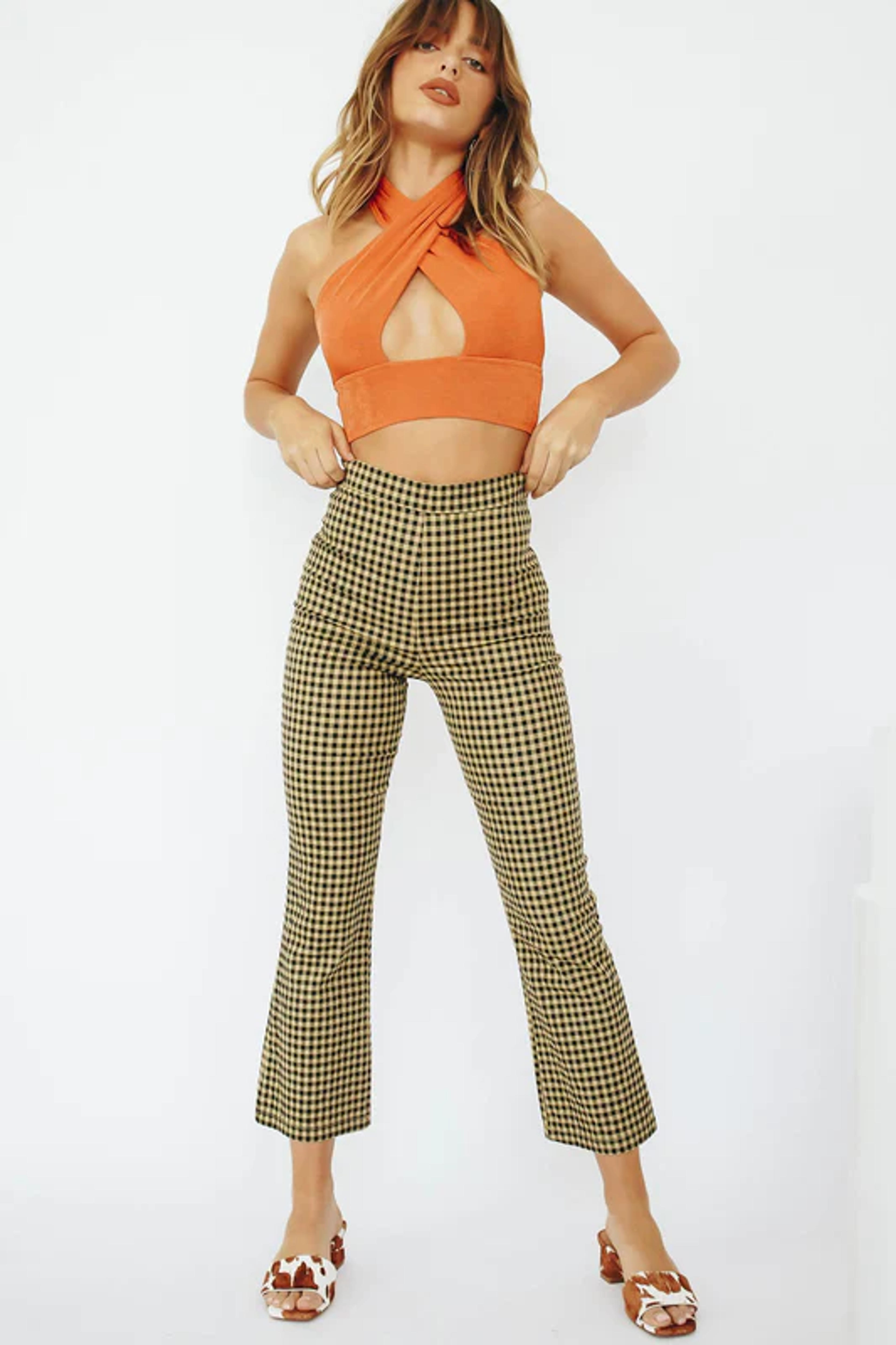 Glory Days Halter Top // Tangerine