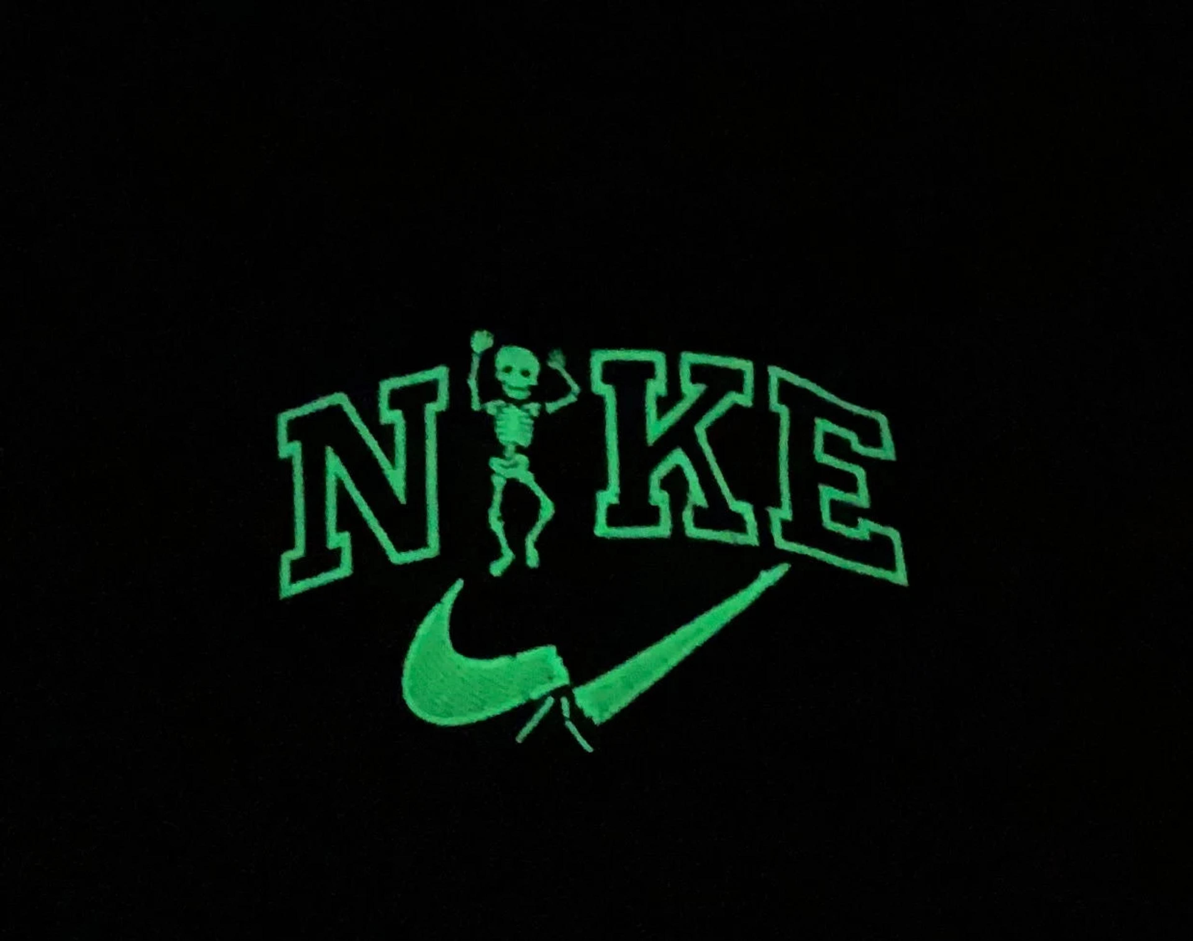 Swoosh Nike Skeleton SZN Embroidered Sweatshirt Personalized - Etsy