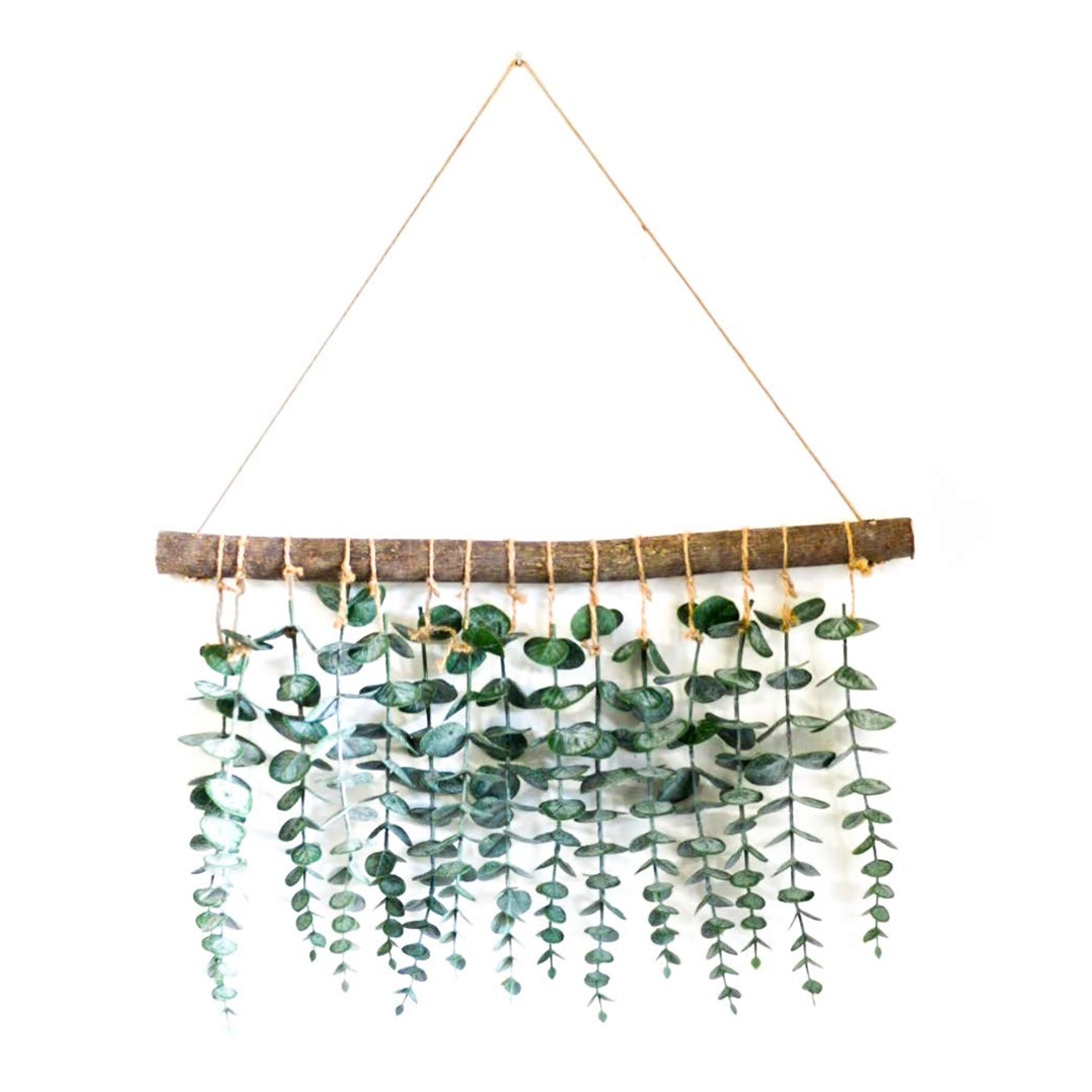 Amazon.com: LokoVynes Artificial Eucalyptus Wall Decor - Wall Hanging Eucalyptus Greenery Gives Any Room a Natural, Trendy, Modern Feel - Boho Bedroom Decorations, Bathroom Wall Decor, Kitchen Decorations : Home & Kitchen