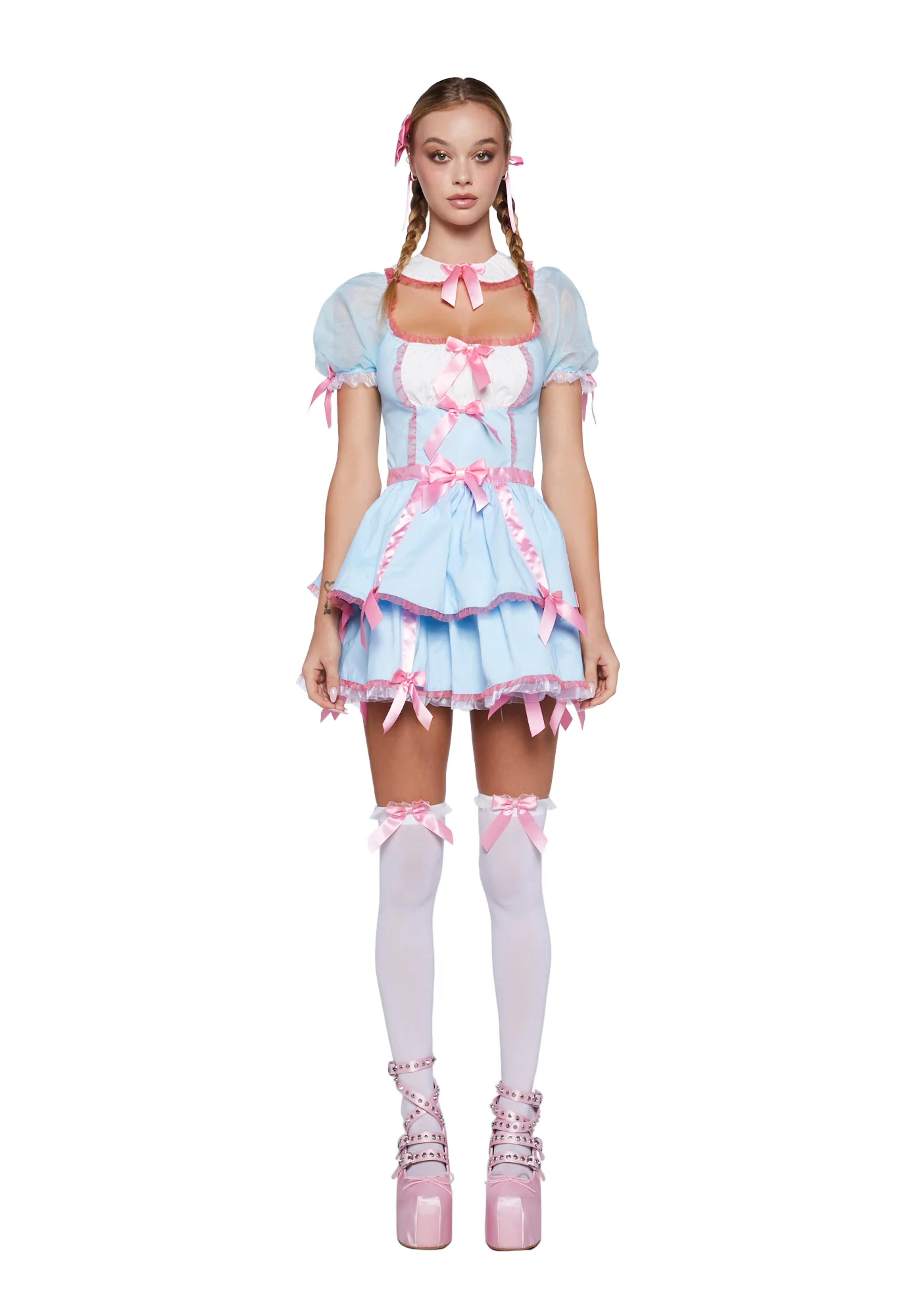 Trickz N Treatz Kawaii Doll Costume - Blue/Pink – Dolls Kill