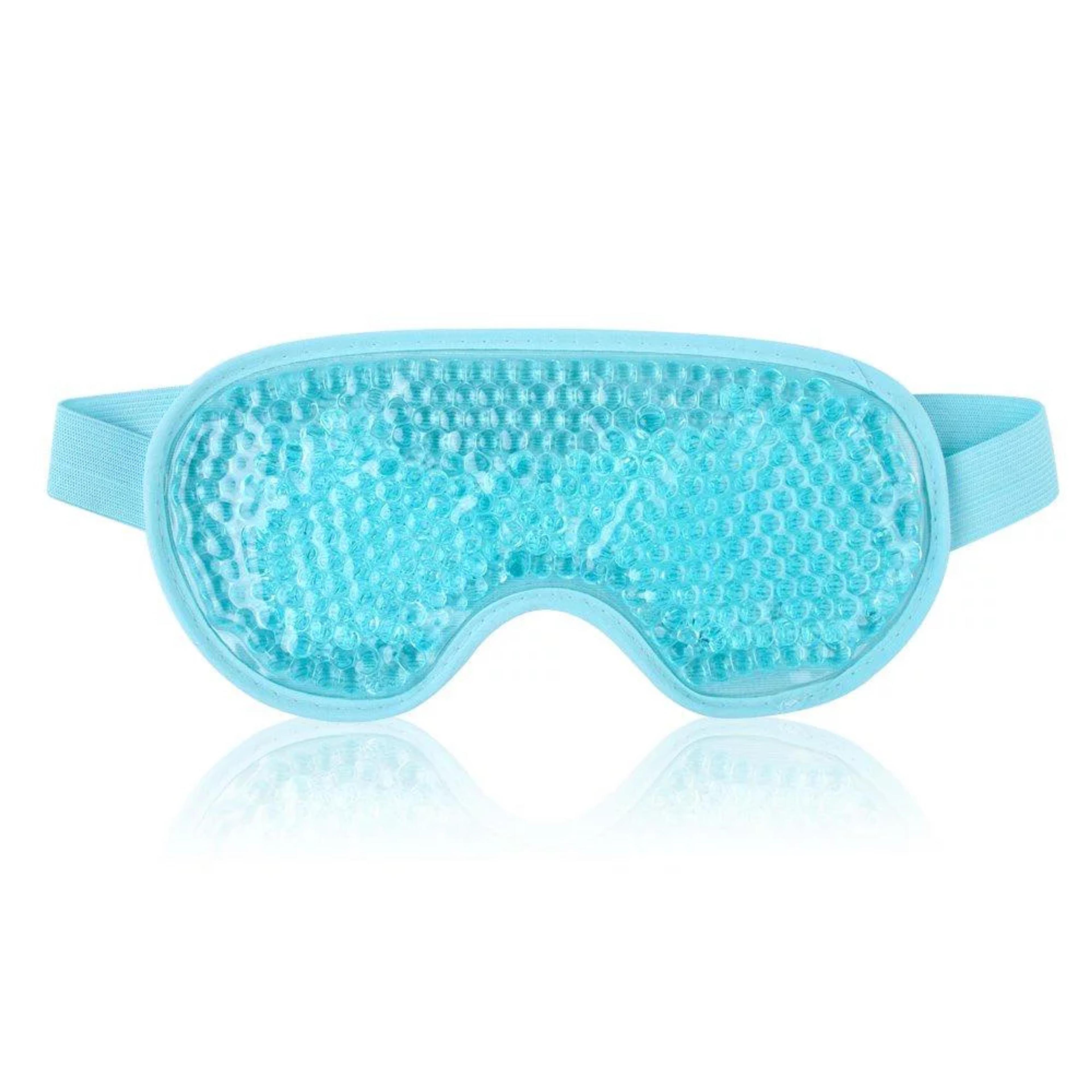 Cold Eye Mask for Puffy Eyes Reusable Cooling Eye Mask with Gel Bead for Hot Cold Therapy, Stress Relief, Migraine, Headache and Sinus Pain - Blue Light Blue - Walmart.com