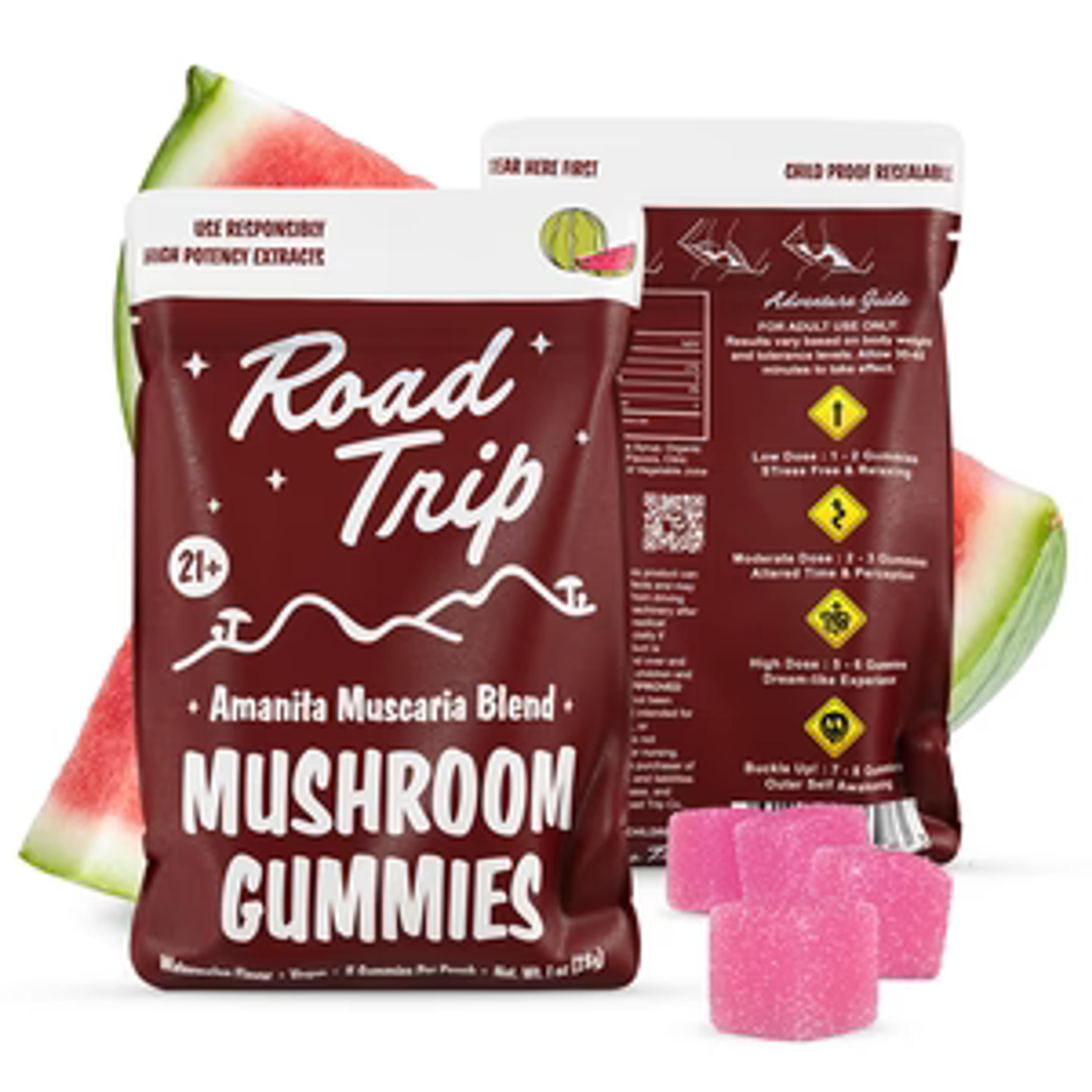 Magic Amanita Mushroom Watermelon Gummy