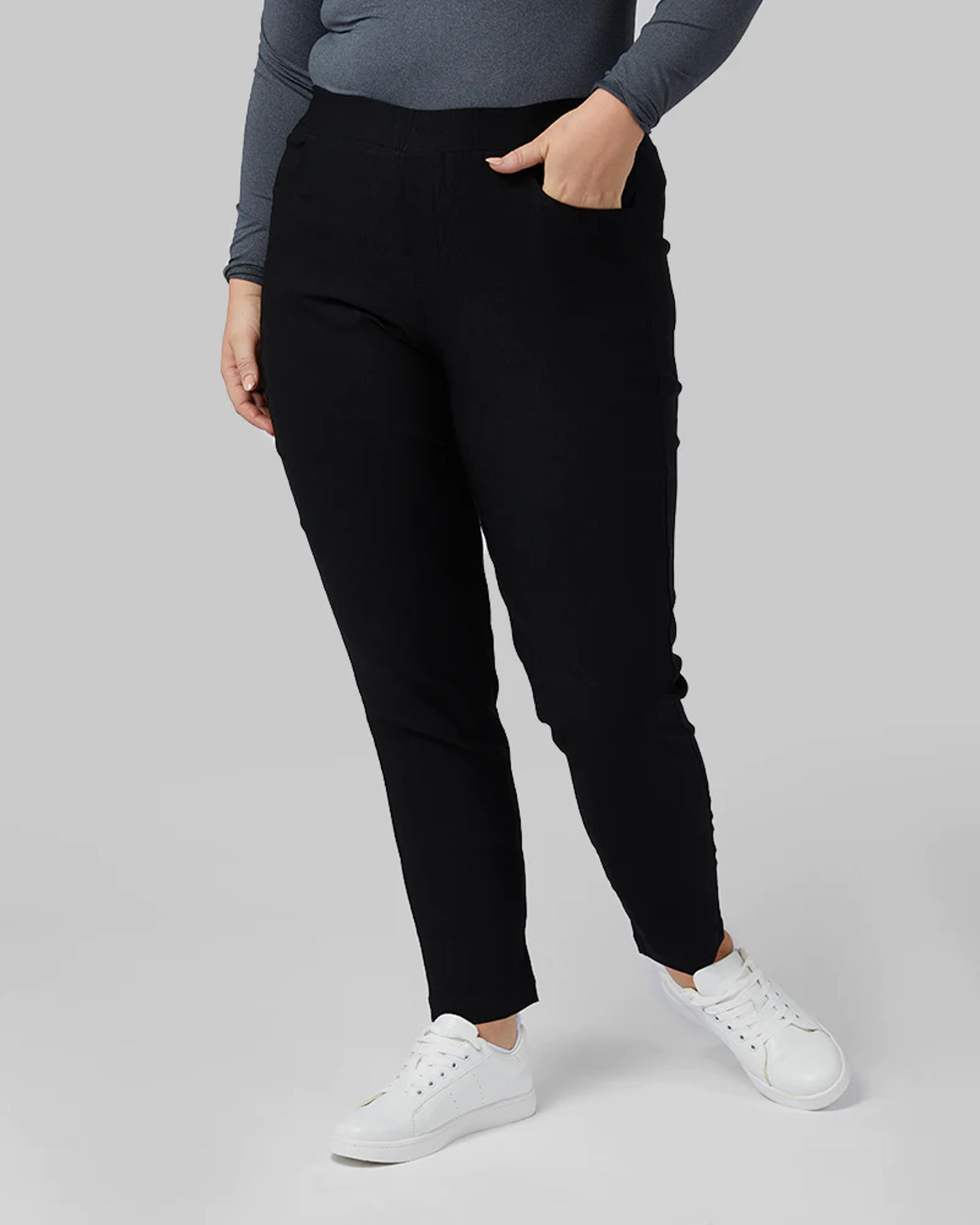 WOMEN'S ULTRA-STRETCH WOVEN PANT - BLACK / L