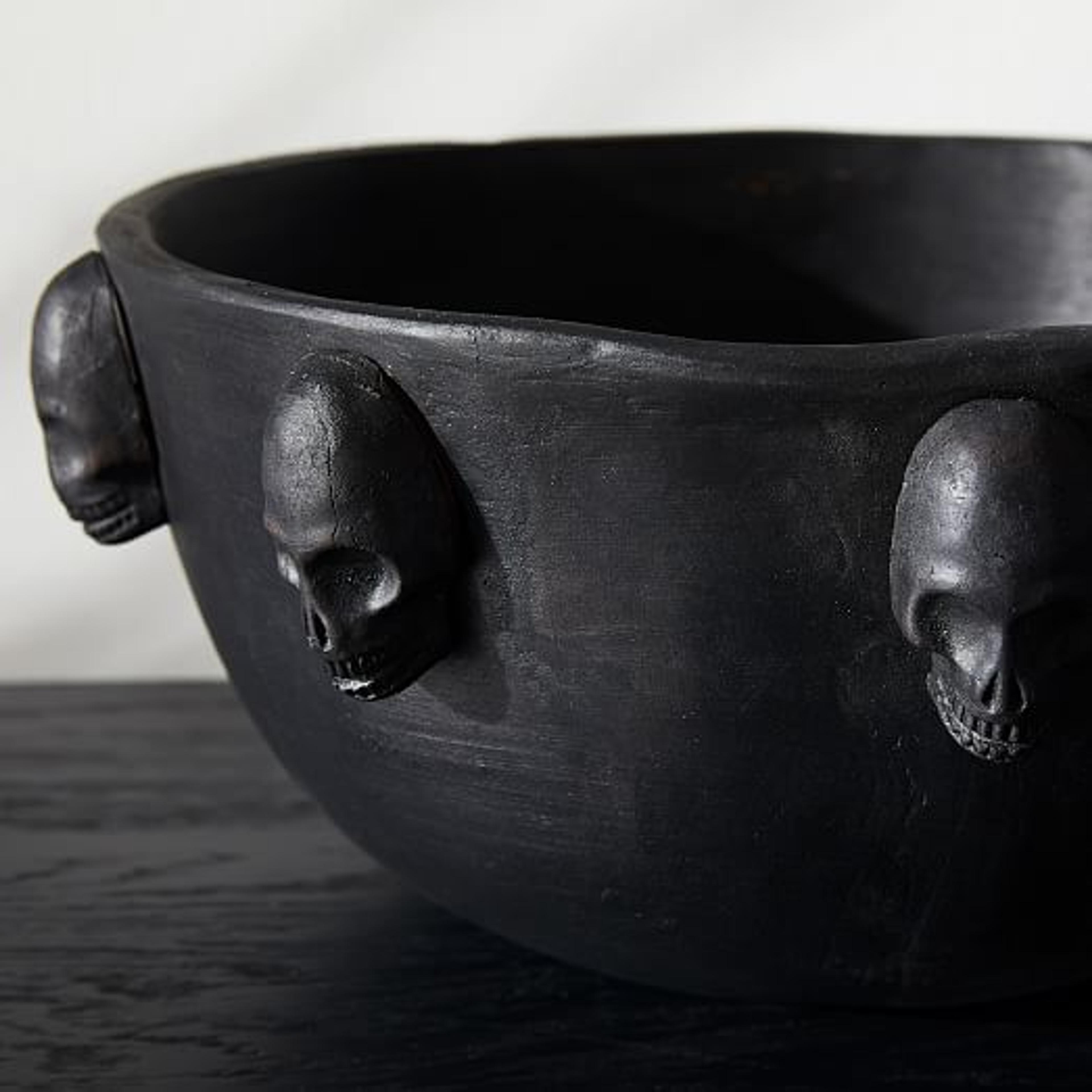 Black Terracotta Skull Candy Bowl | West Elm