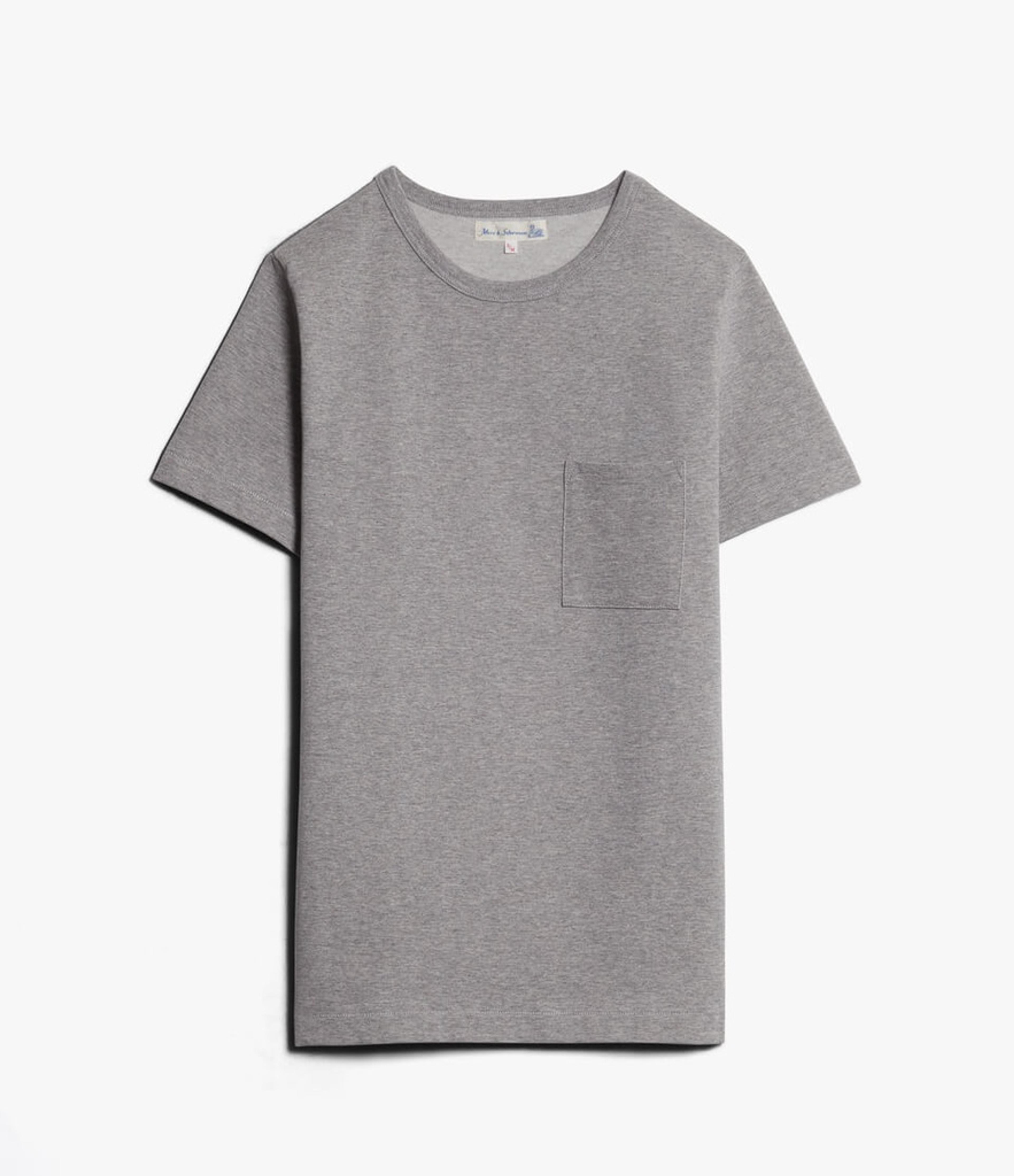 men's crew neck T-shirt with pocket | Merz b. Schwanen