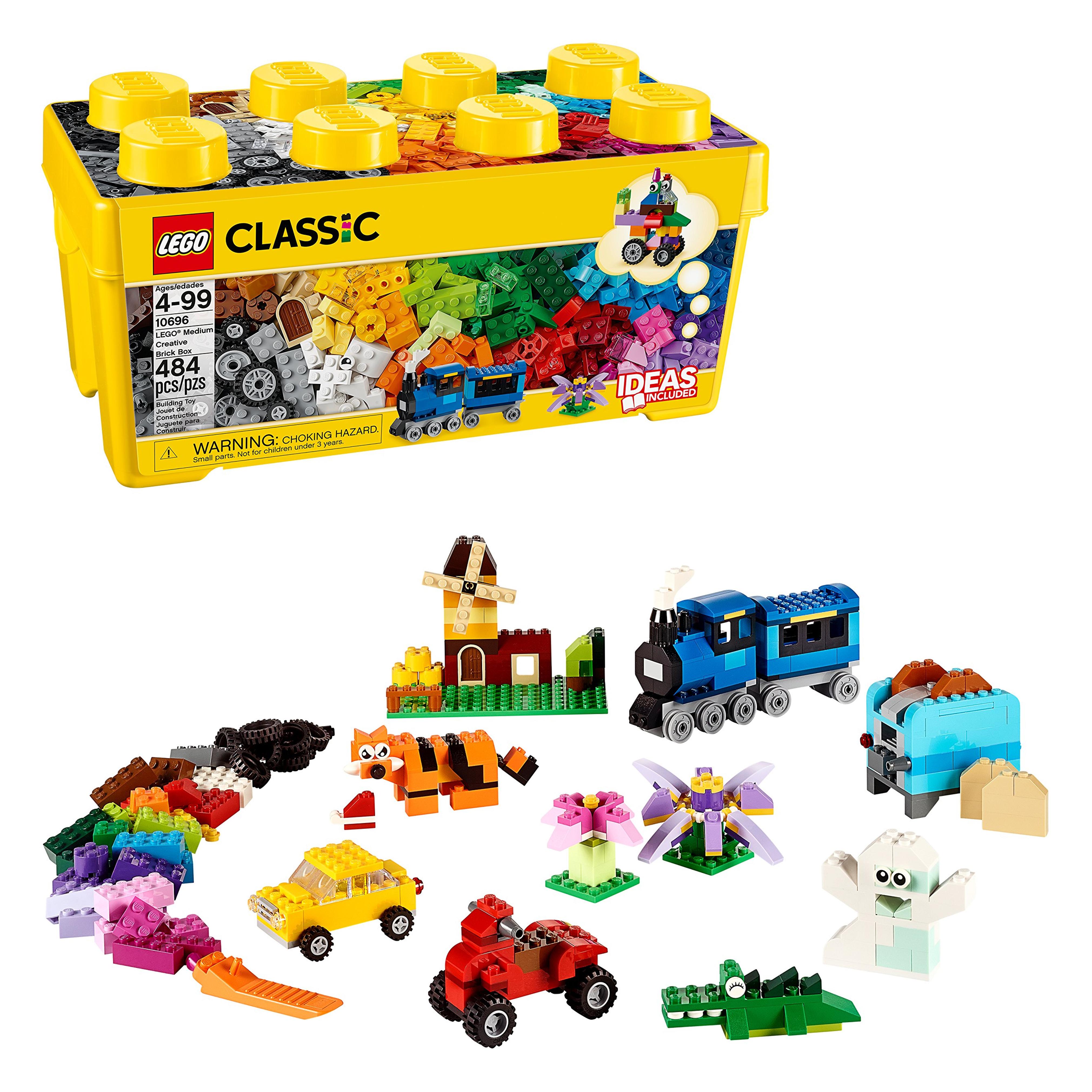 Amazon.com: LEGO Classic Medium Creative Brick Box 10696 Building Toys for Creative Play; Kids Creative Kit (484 Pieces) : Toys & Games