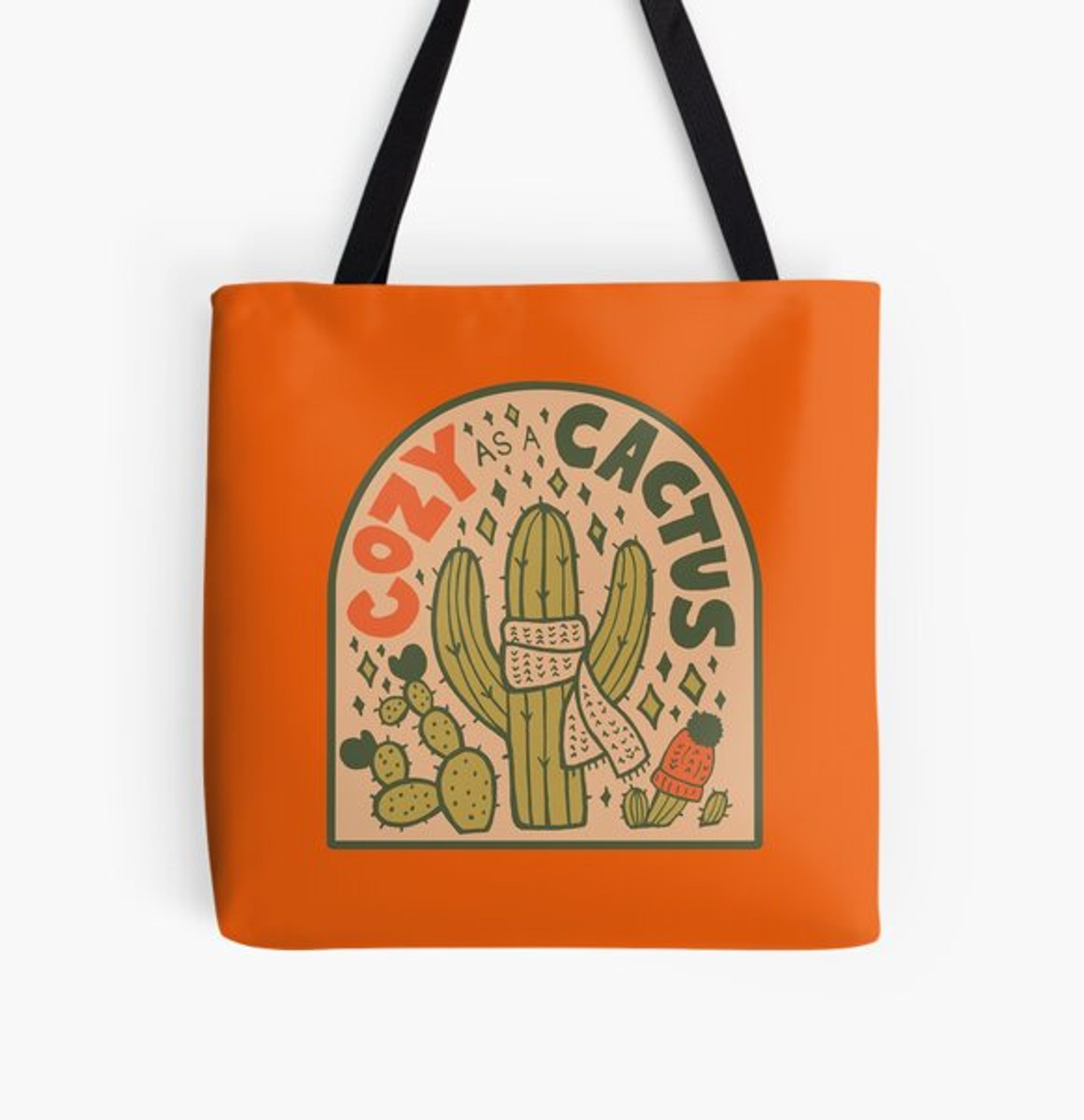 "Cozy as a Cactus" Tote Bag for Sale by doodlebymeg | Redbubble