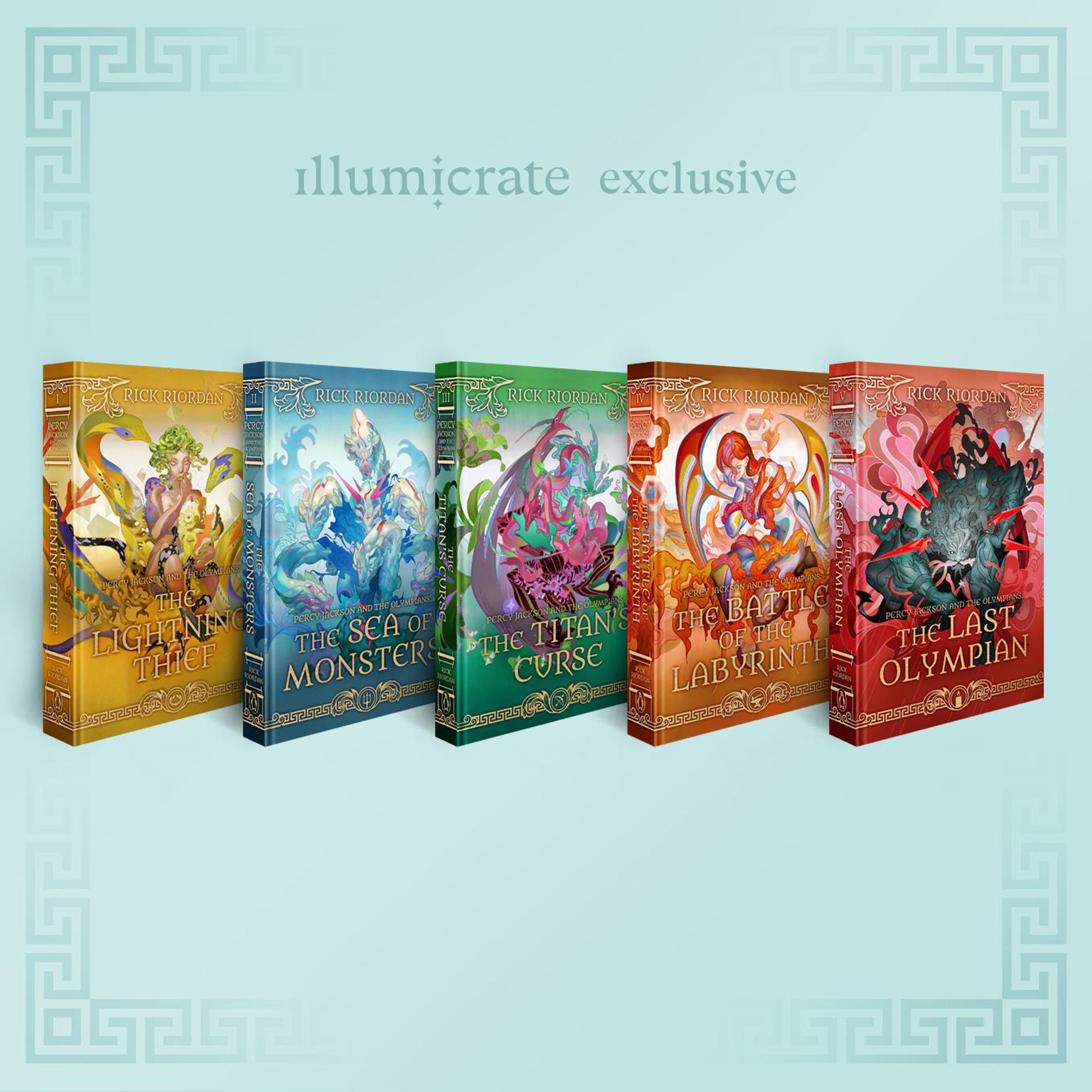 Illumicrate Exclusive: Percy Jackson and the Olympians series by Rick Riordan - Illumicrate