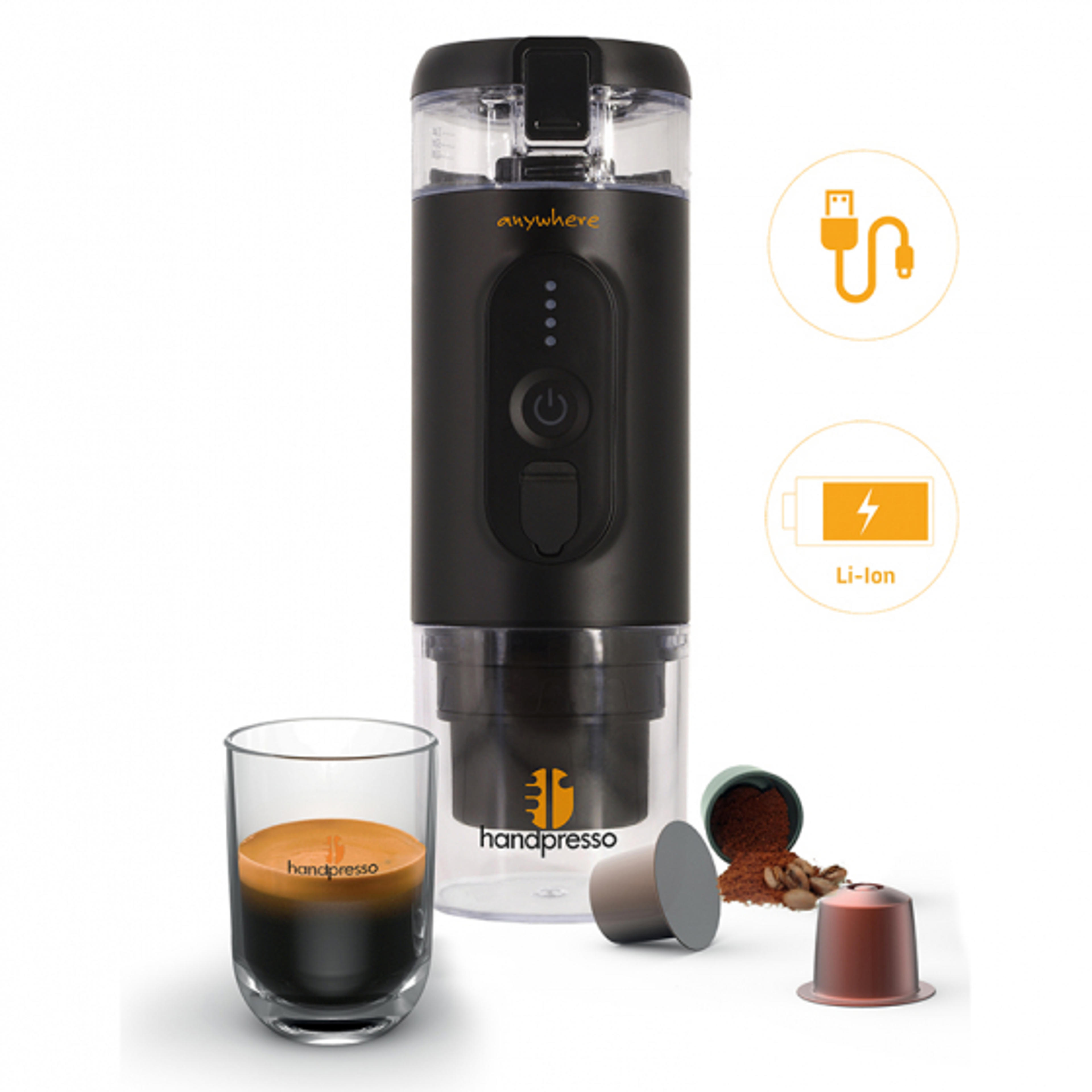 Handpresso e-presso portable coffee maker with battery for the car