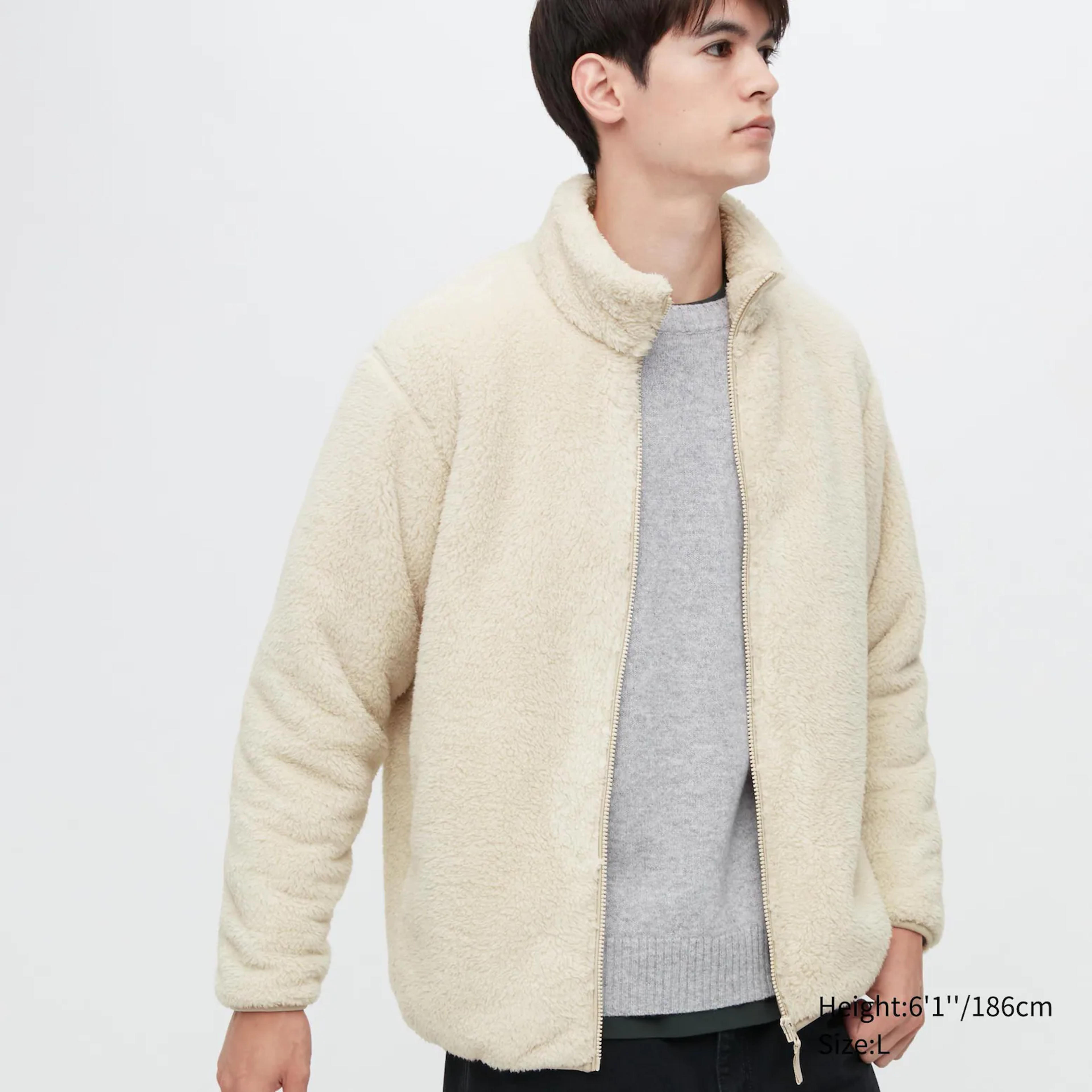 MEN'S FLUFFY YARN FLEECE FULL-ZIP JACKET | UNIQLO IN