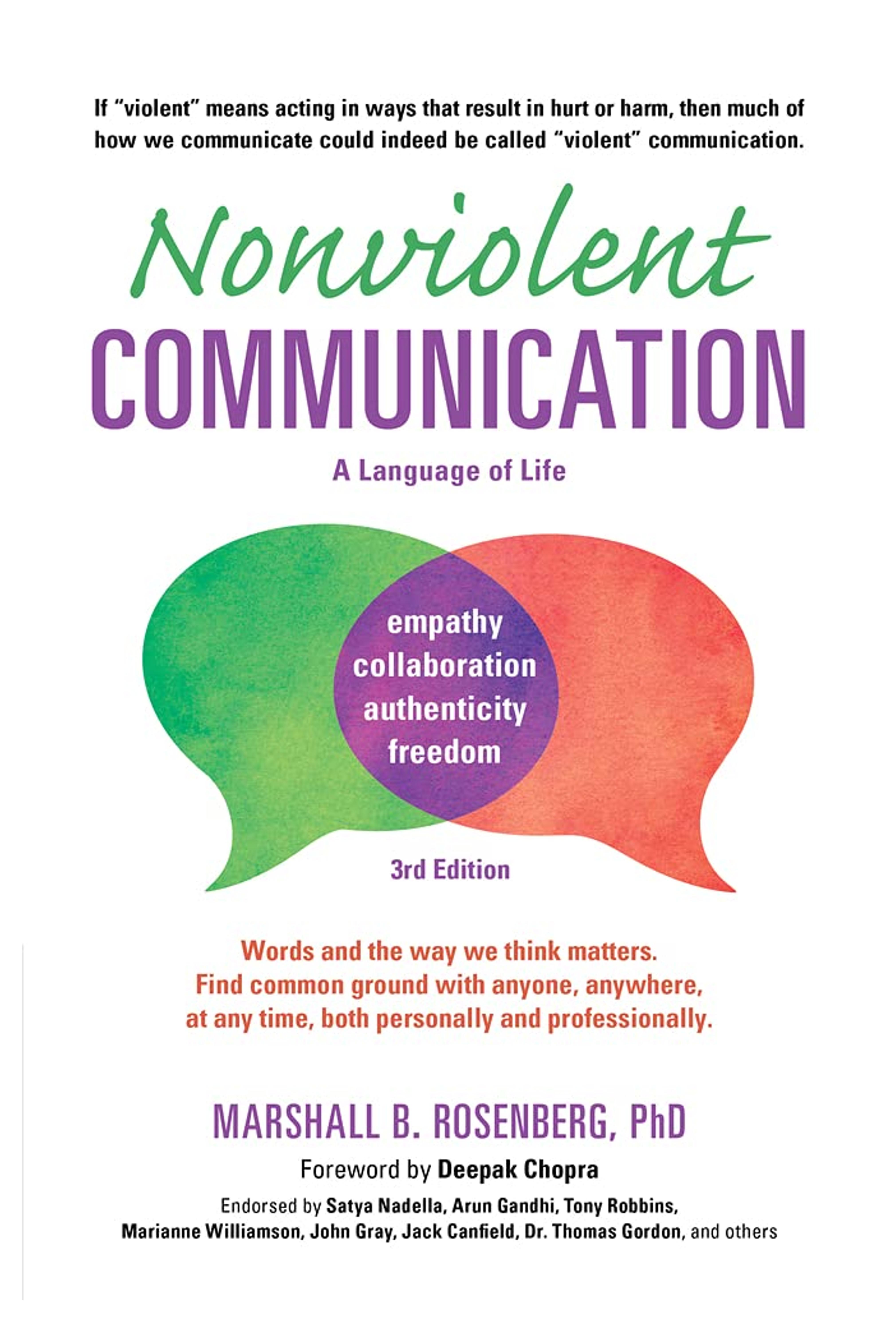 Nonviolent Communication: A Language of Life: Life-Changing Tools for Healthy Relationships (Nonviolent Communication Guides)