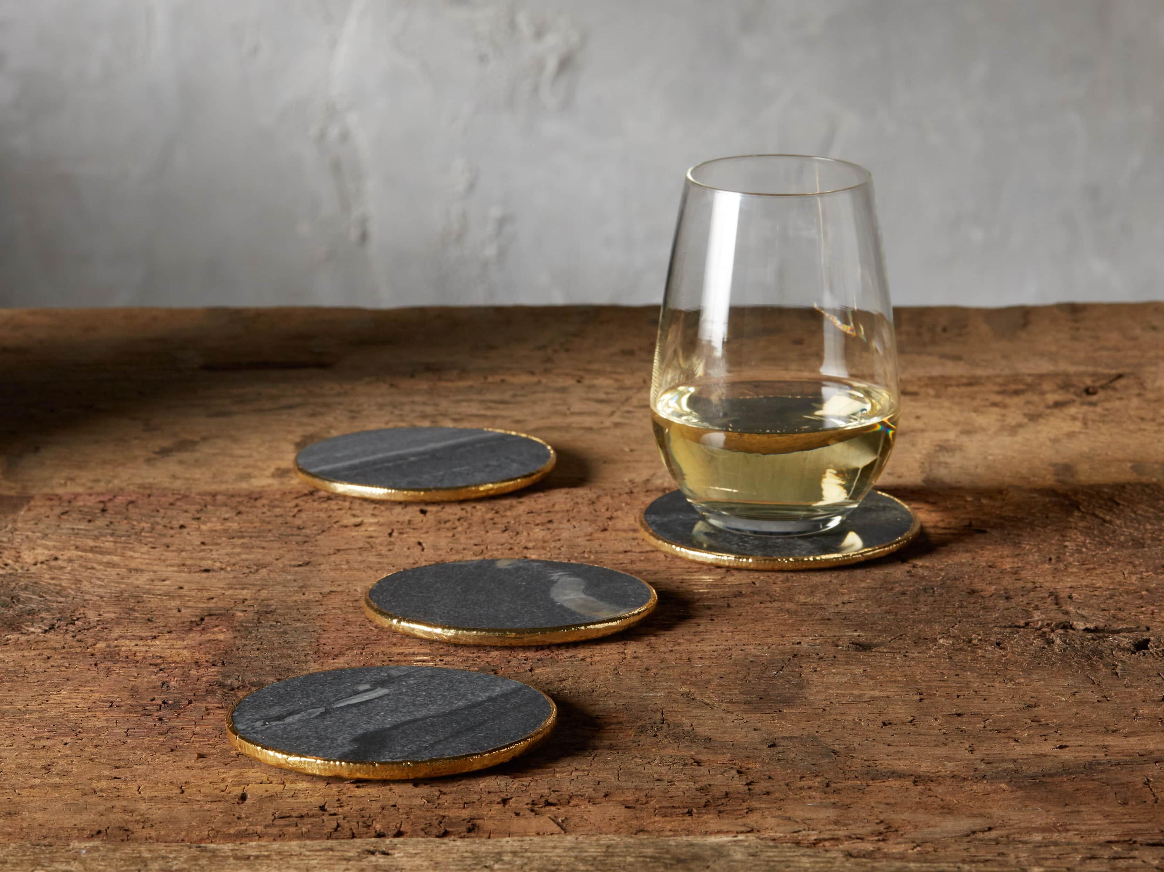 Grey Marble Coasters (Set of 4)