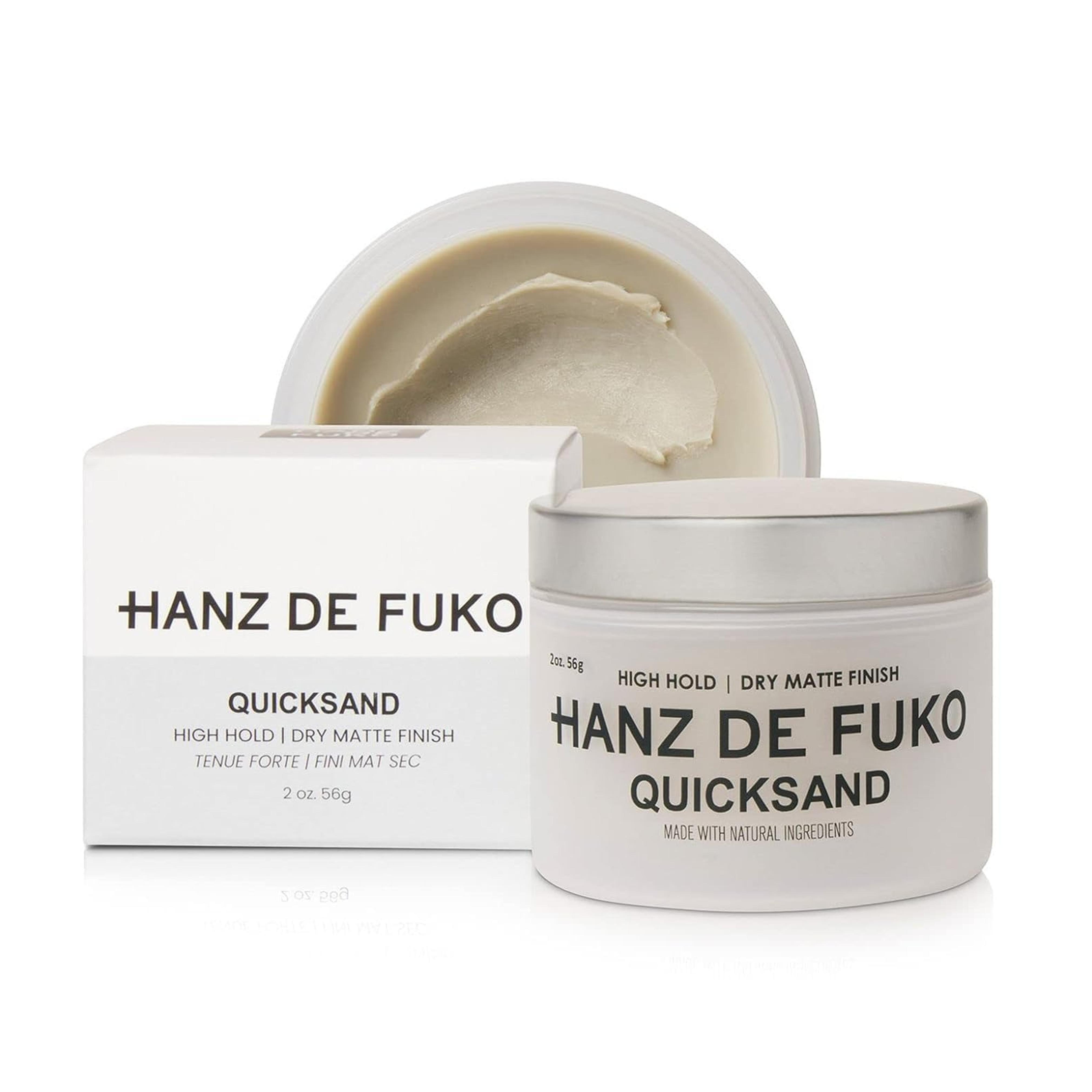 Amazon.com : Hanz de Fuko Quicksand – Premium Men’s Hair Styling Wax & Dry Shampoo Combo – High Hold, Ultra Matte Finish – Certified Organic Ingredients, 2 oz. : Beauty & Personal Care