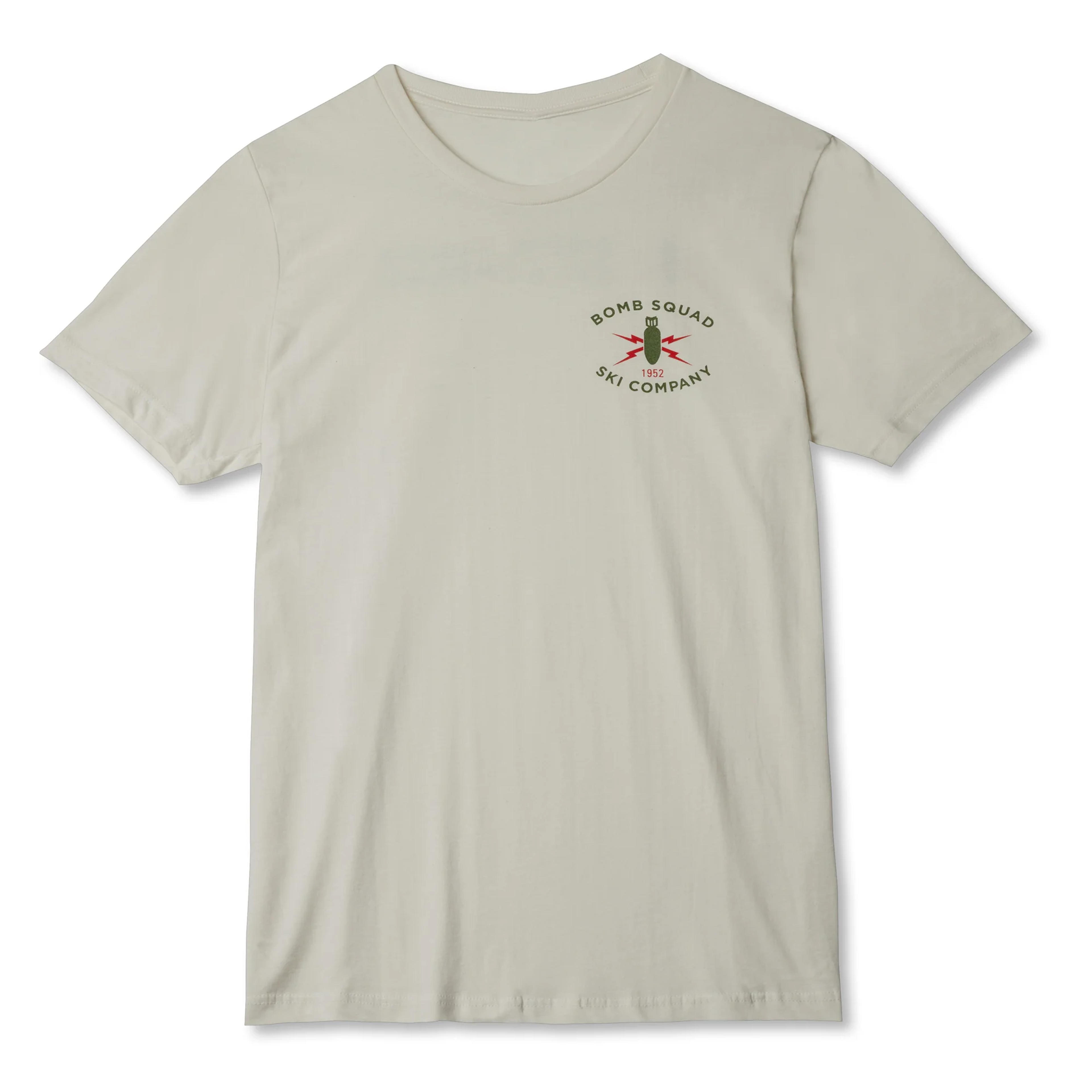 Short Sleeve Logo T-Shirt | Vintage White "Bomb Squad Ski Company" Col